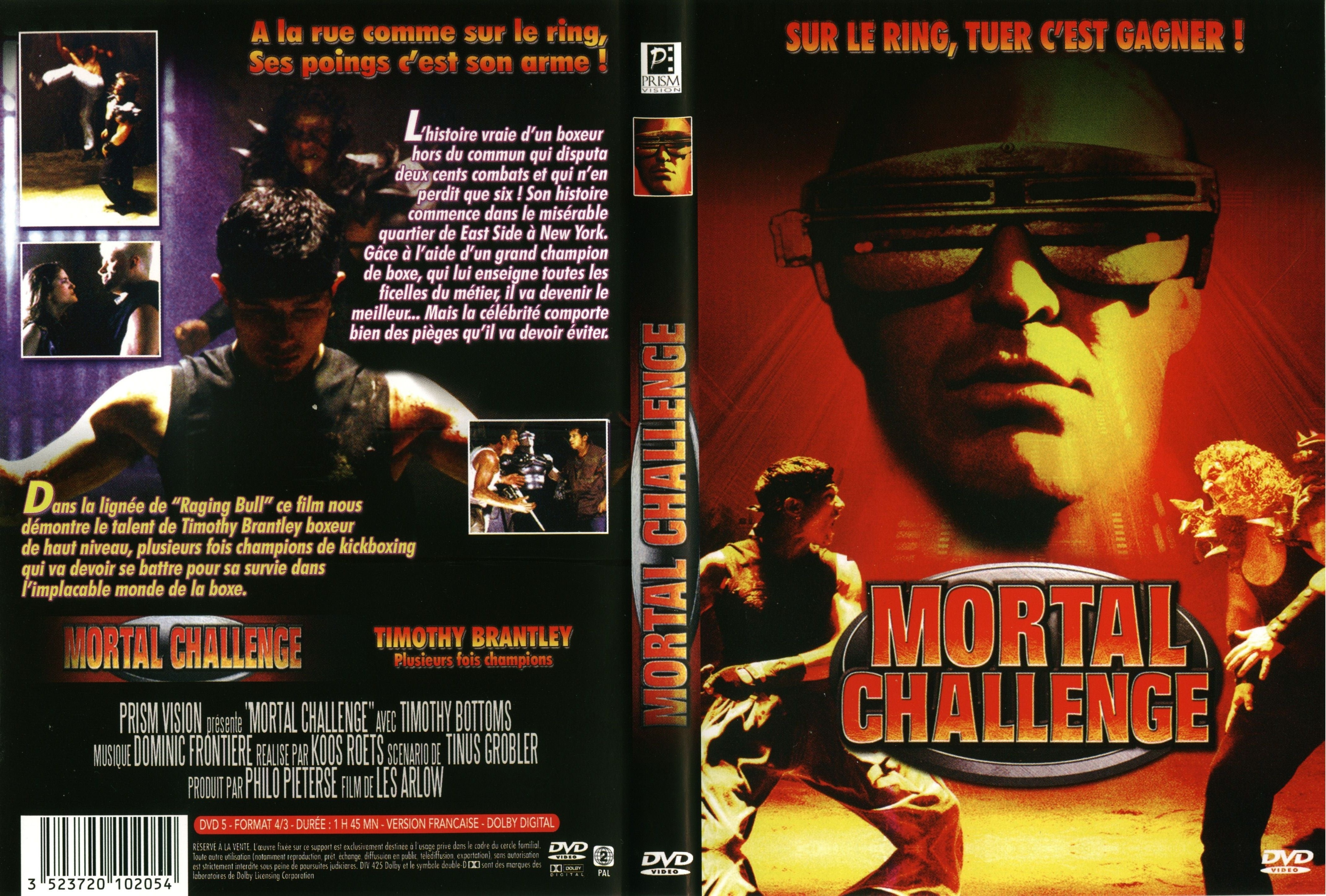 Jaquette DVD Mortal challenge