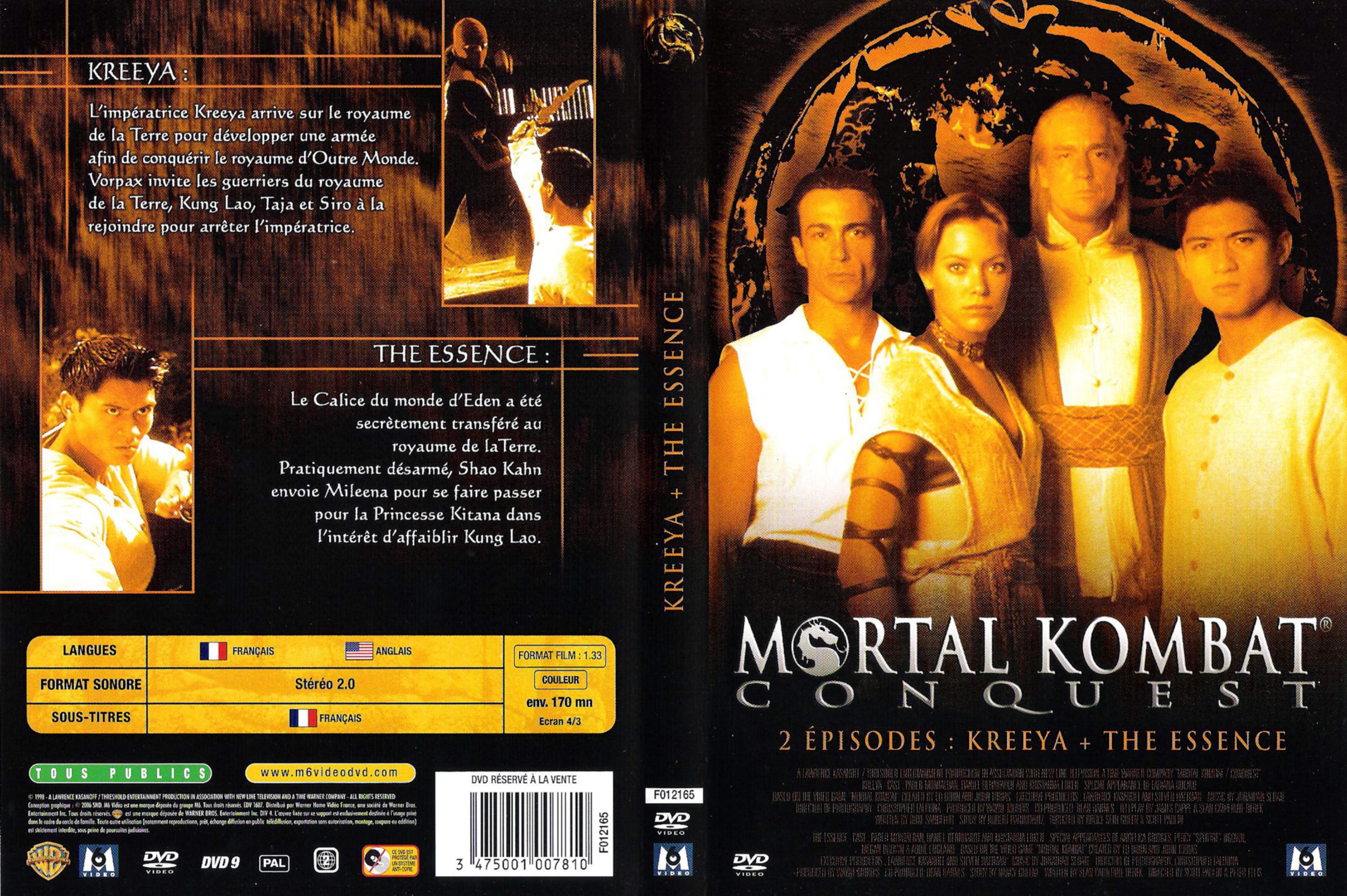 Jaquette DVD Mortal kombat conquest (kreeya + the essence)
