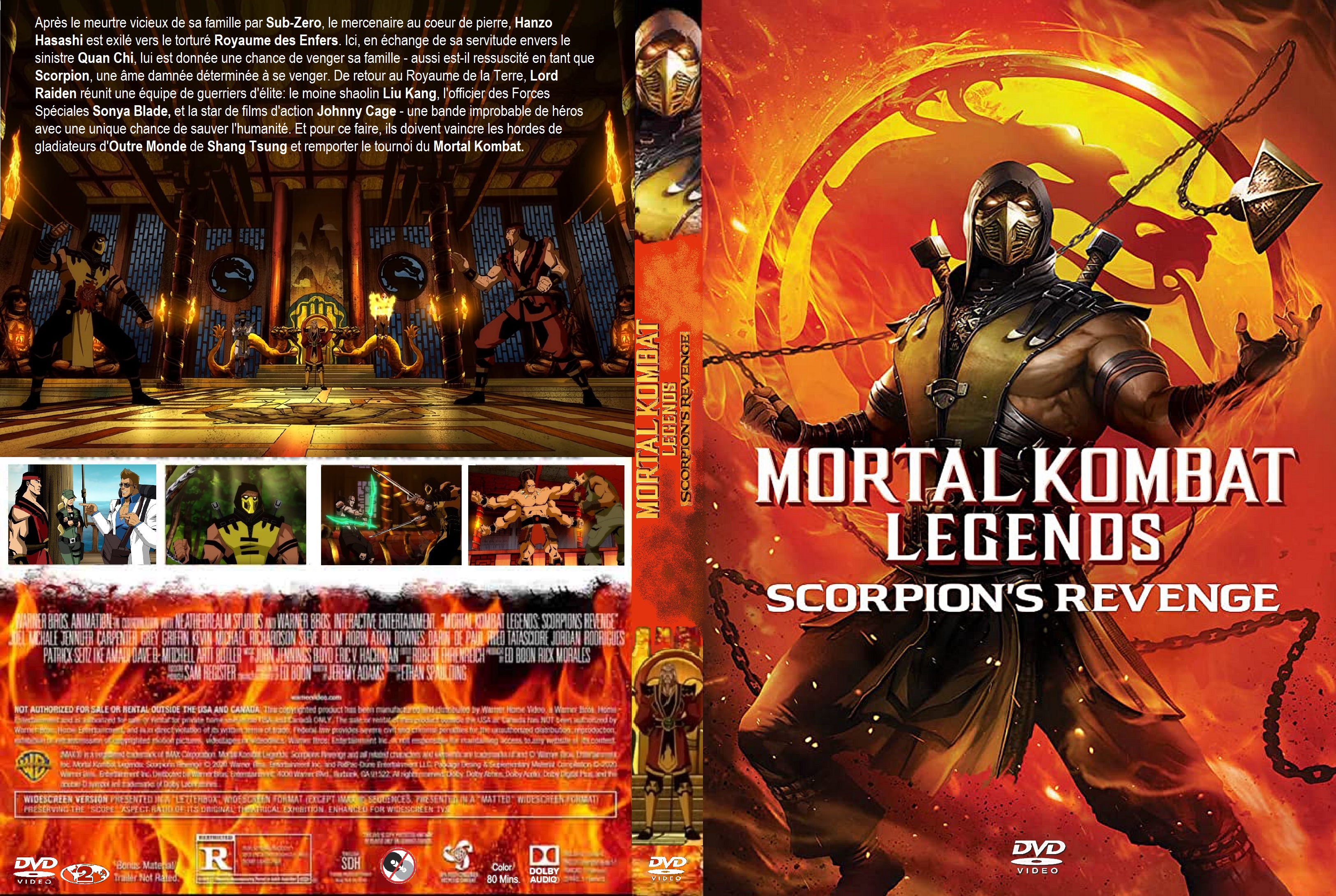 Jaquette DVD Mortal kombat legends scorpion