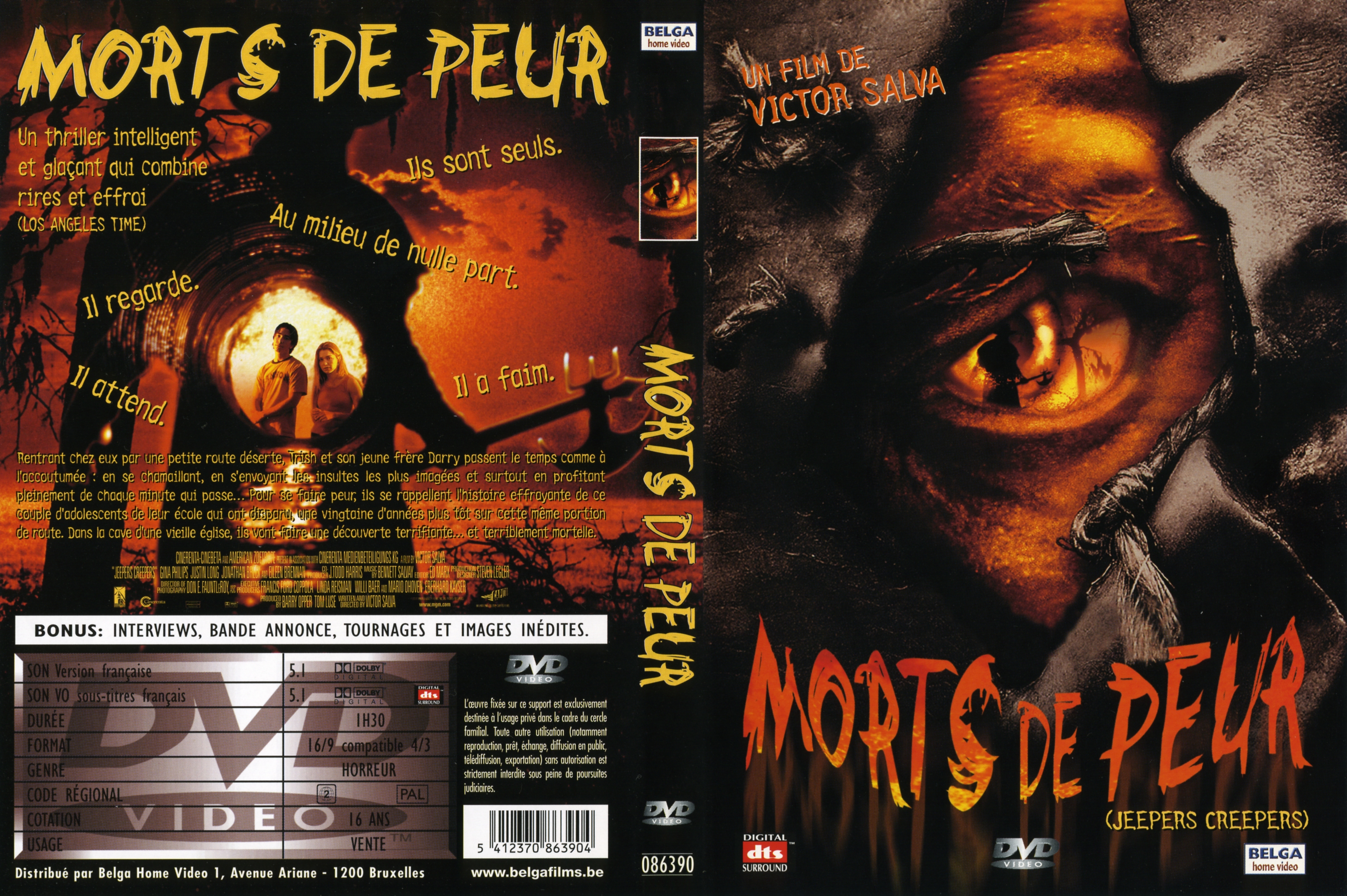 Jaquette DVD Morts de peur