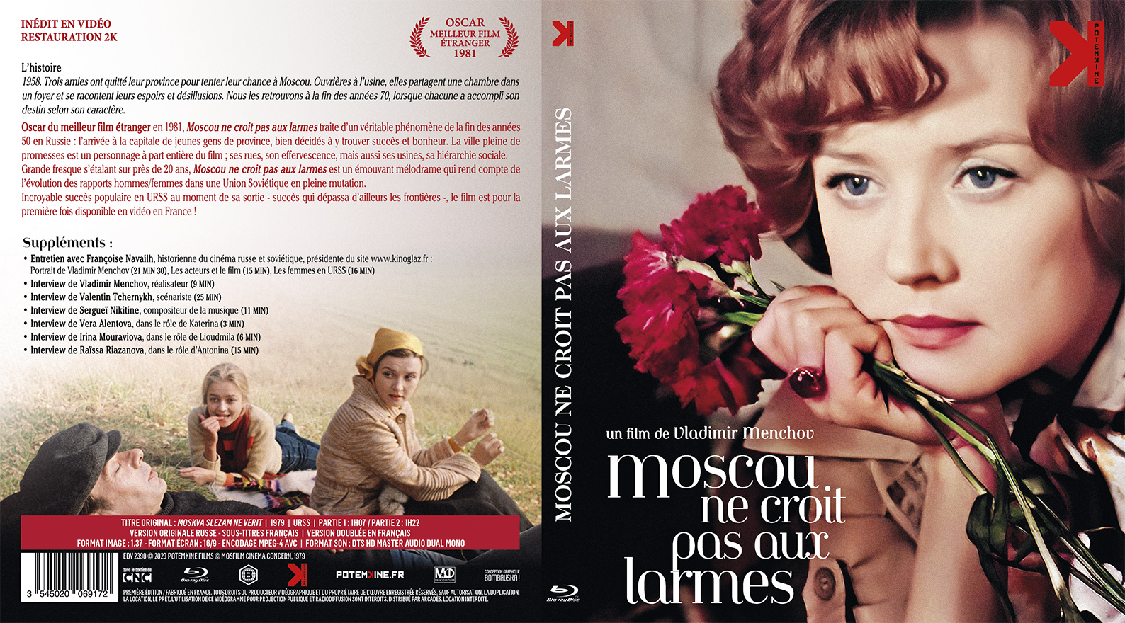 Jaquette DVD Moscou ne croit pas aux larmes (BLU-RAY)