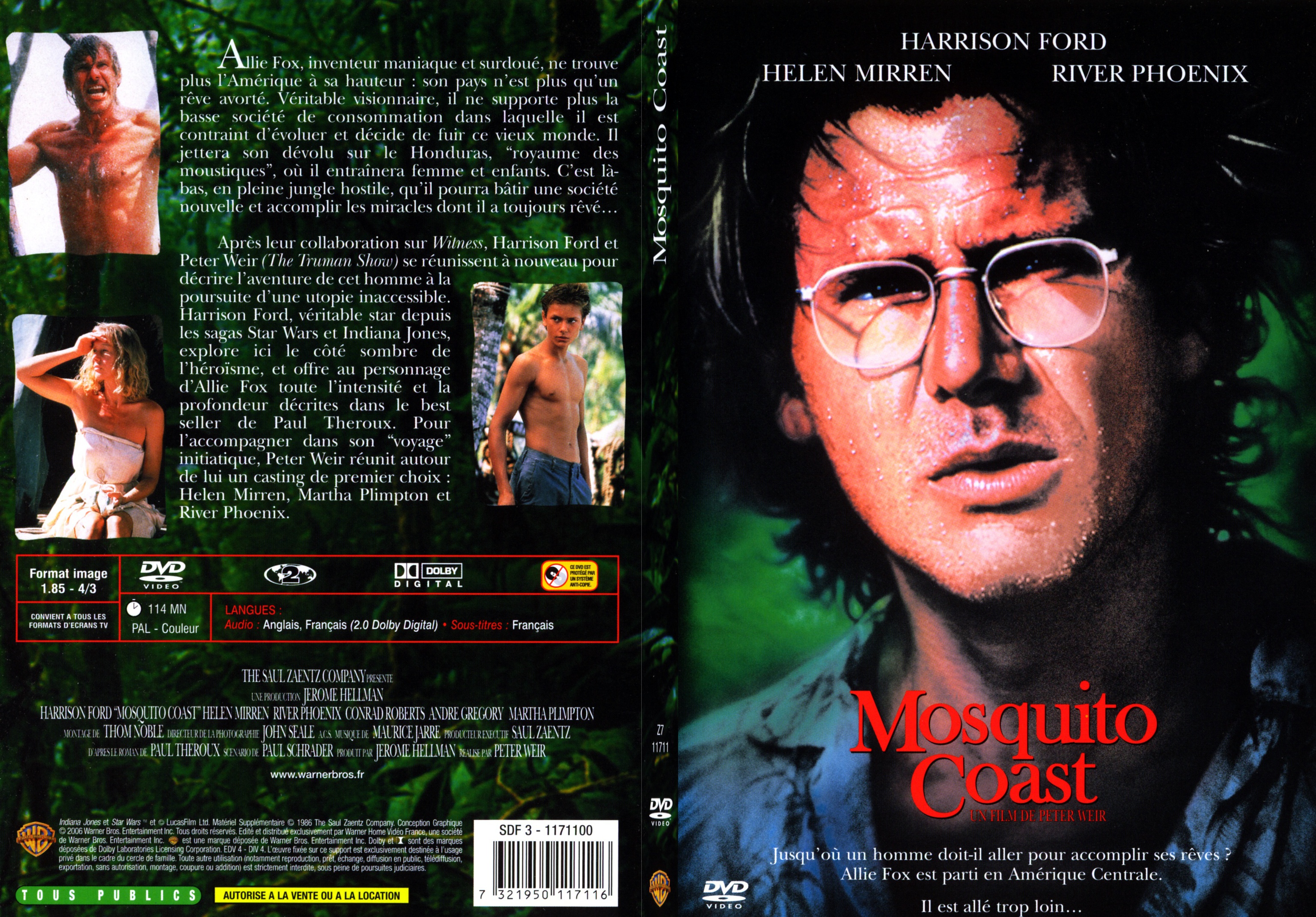 Jaquette DVD Mosquito coast - SLIM