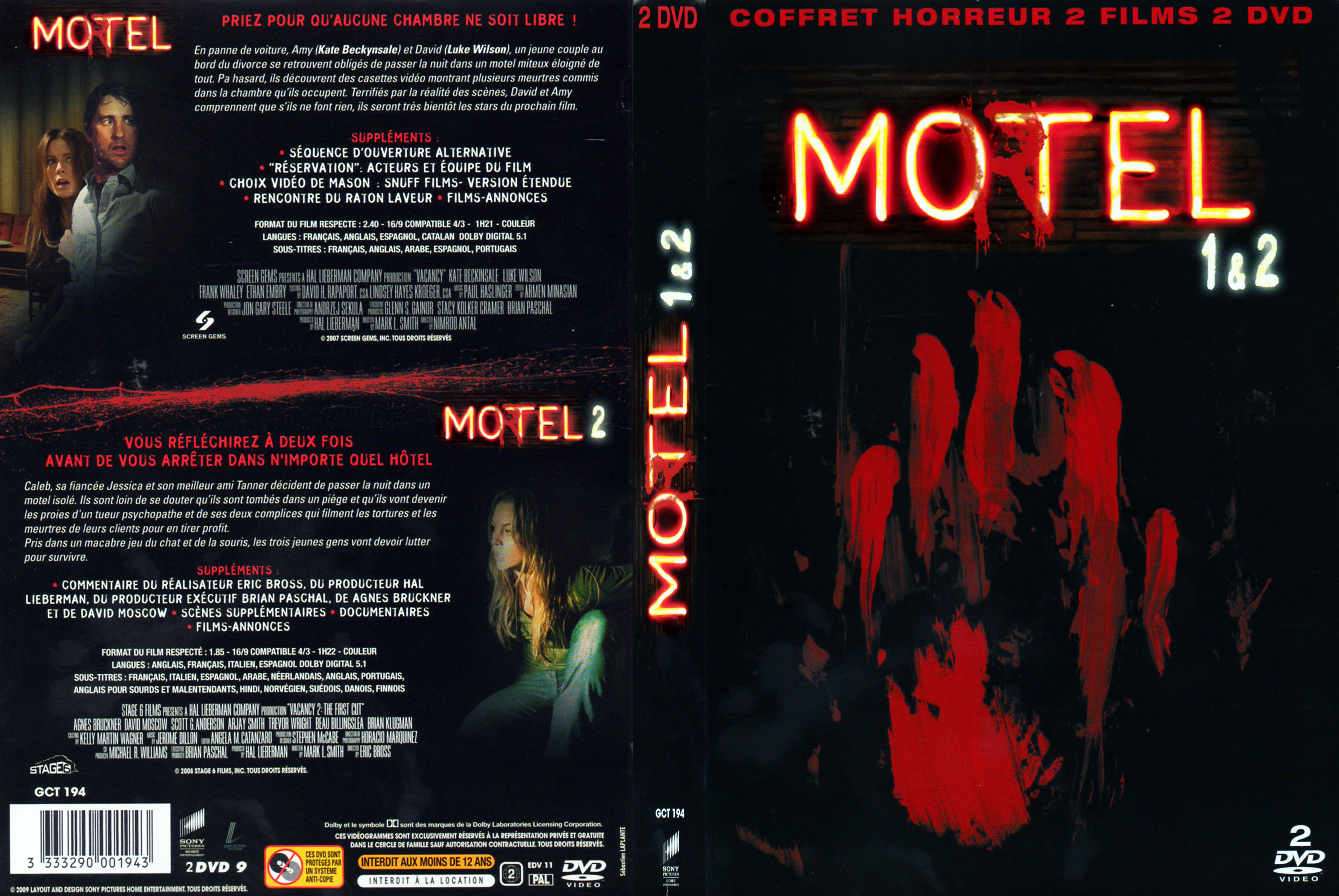 Jaquette DVD Motel 1 et 2 COFFRET