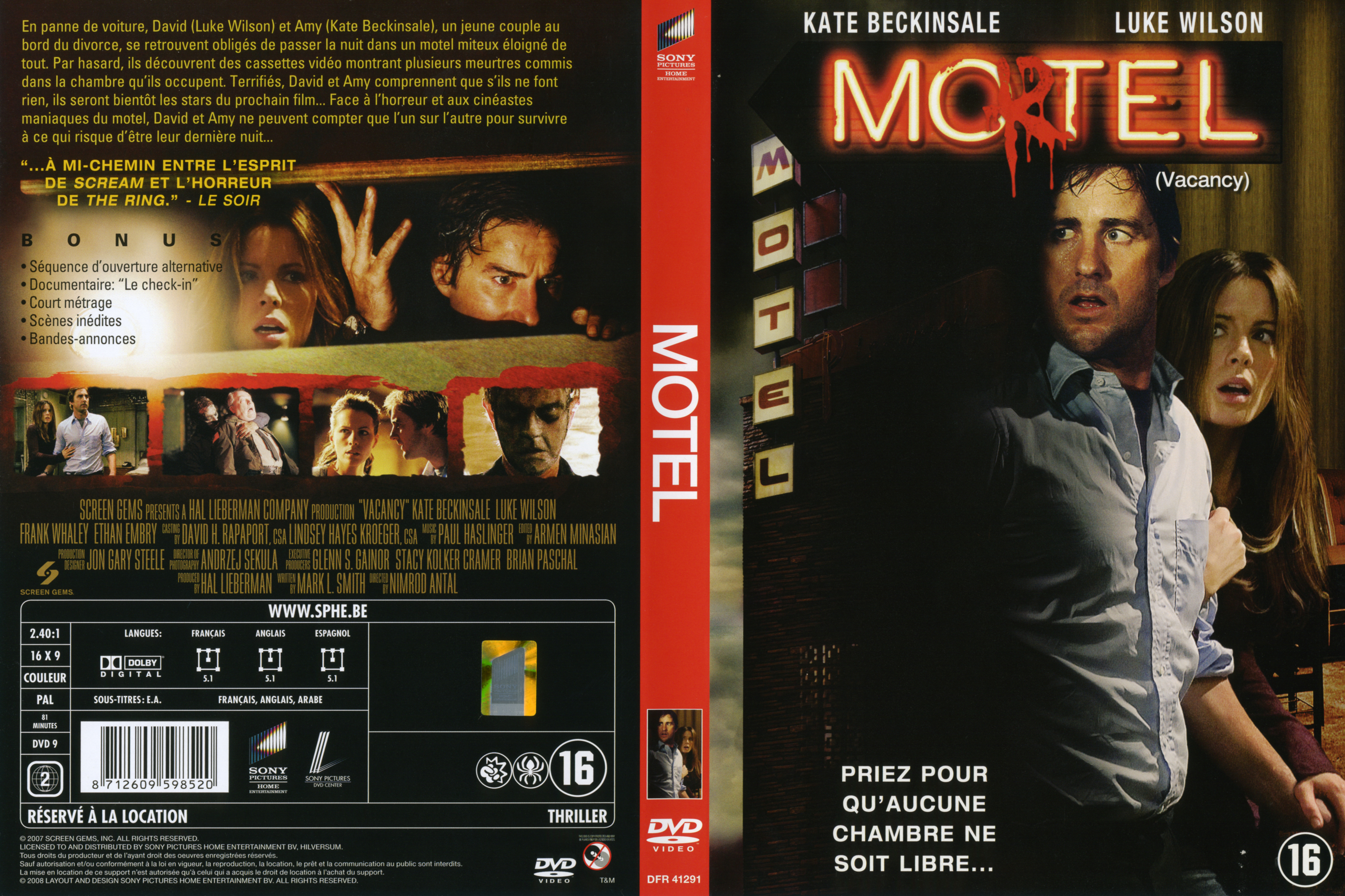 Jaquette DVD Motel v2