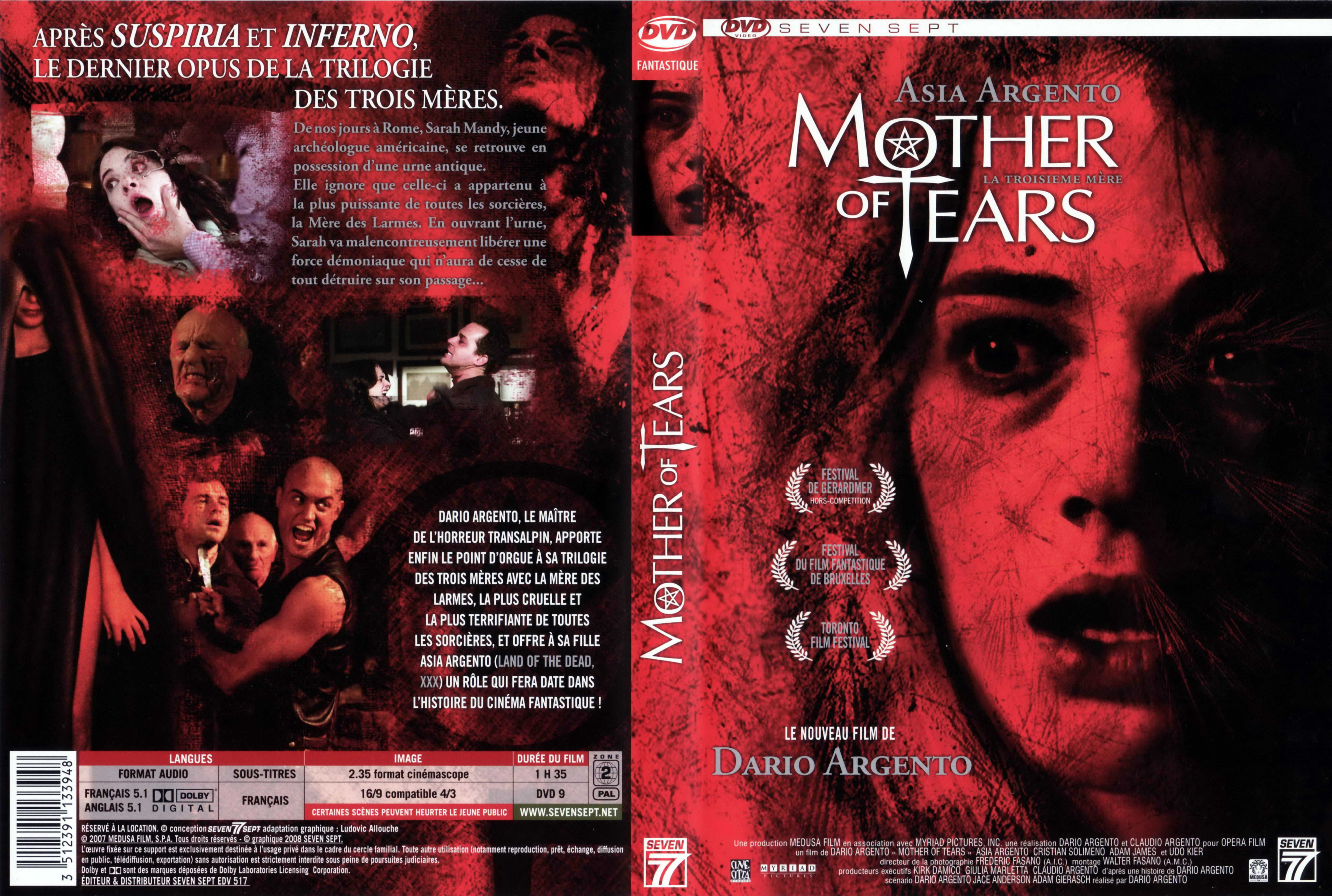 Jaquette DVD Mother of tears