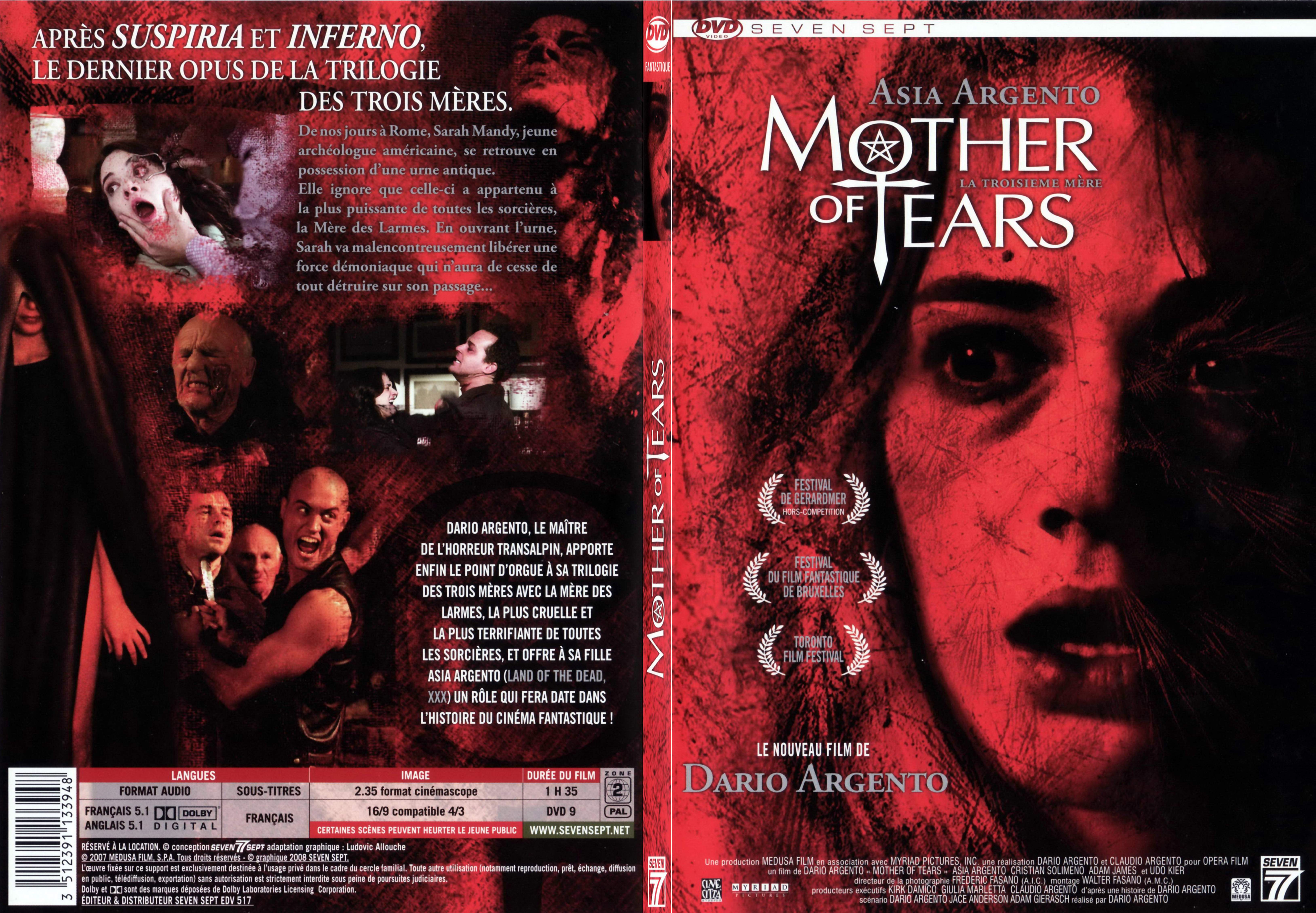 Jaquette DVD Mother of tears - SLIM