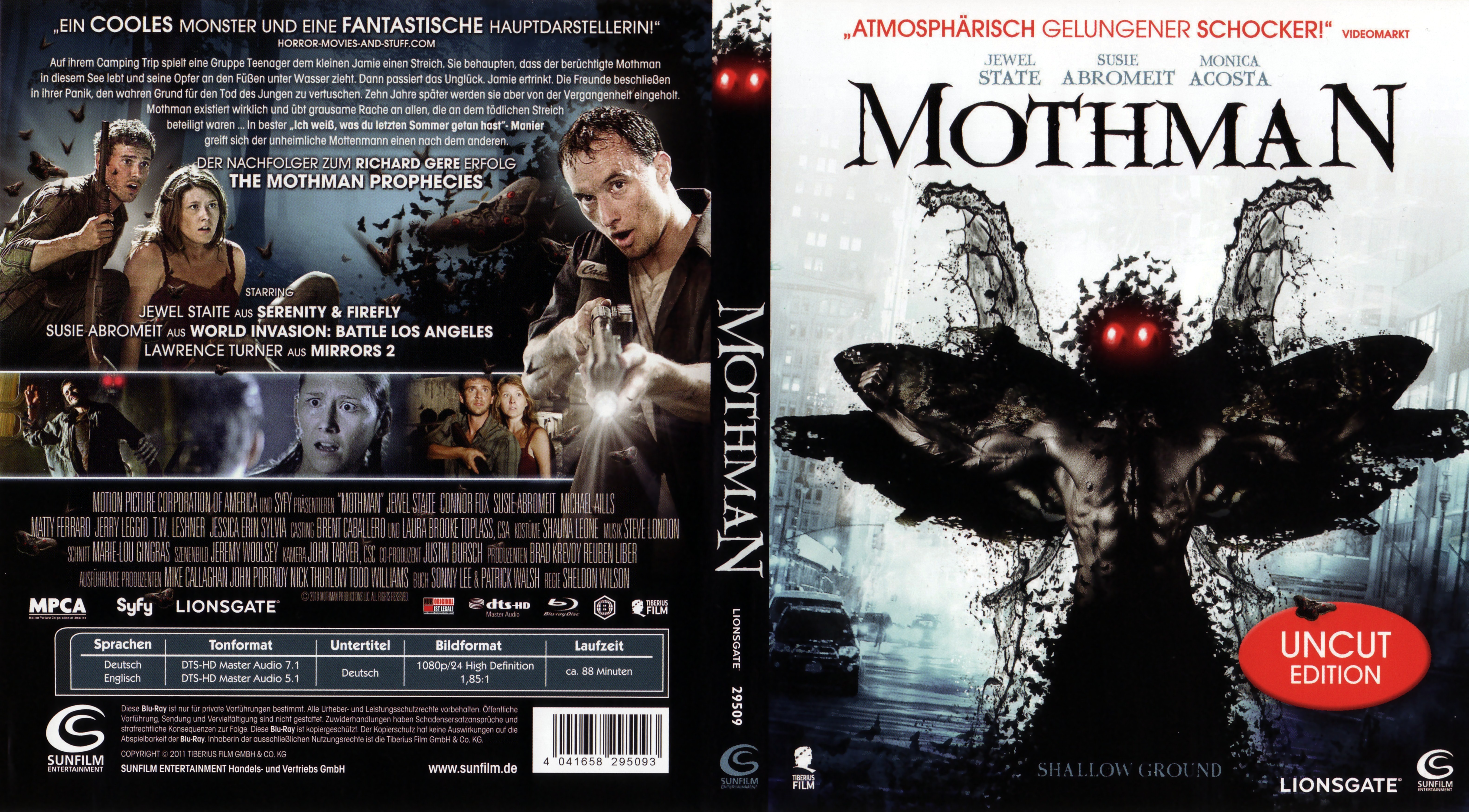 Jaquette DVD Mothman Zone 1 (BLU-RAY)