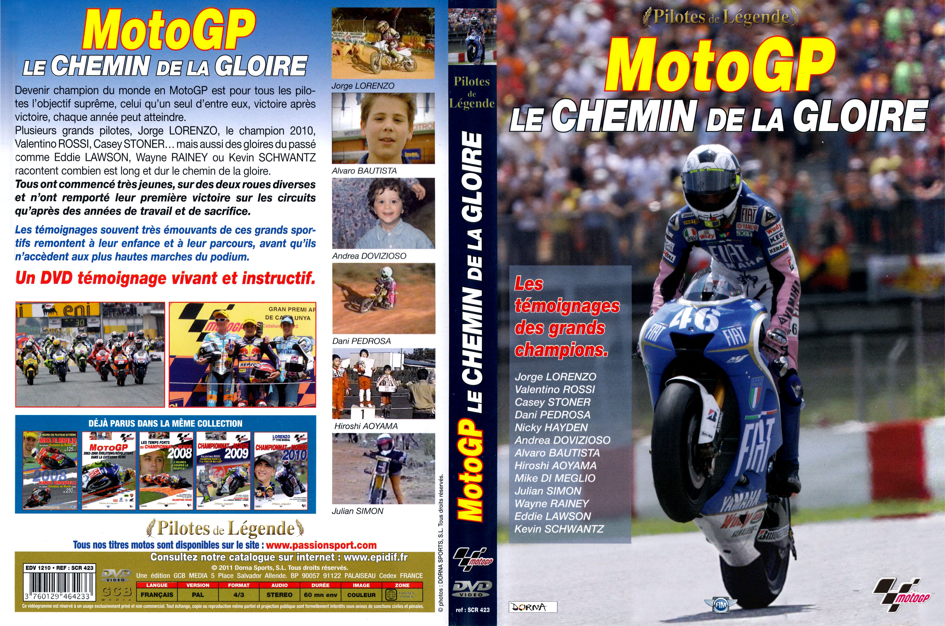 Jaquette DVD Moto GP - Le chemin de la gloire