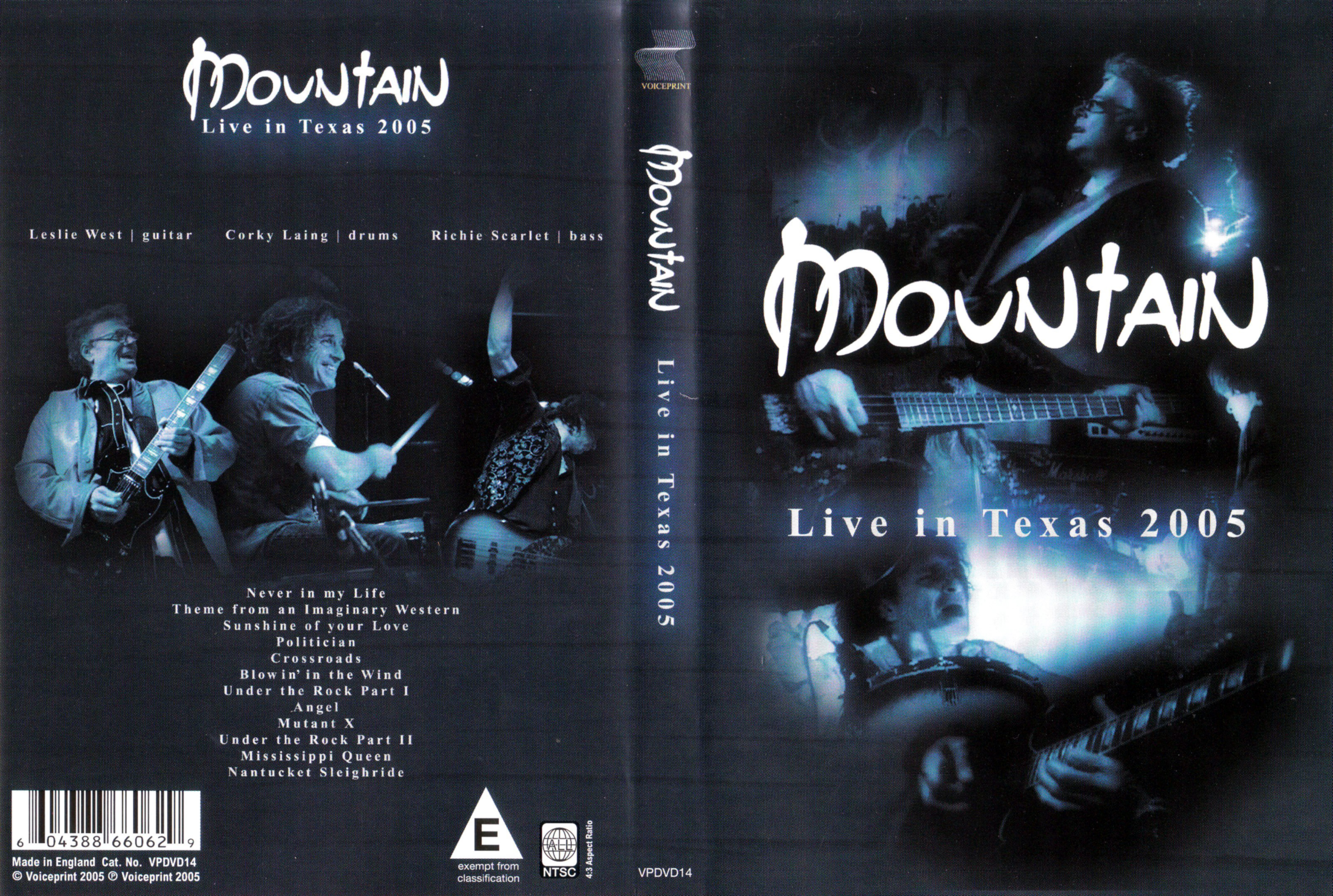 Jaquette DVD Mountain Live in Texas 2005