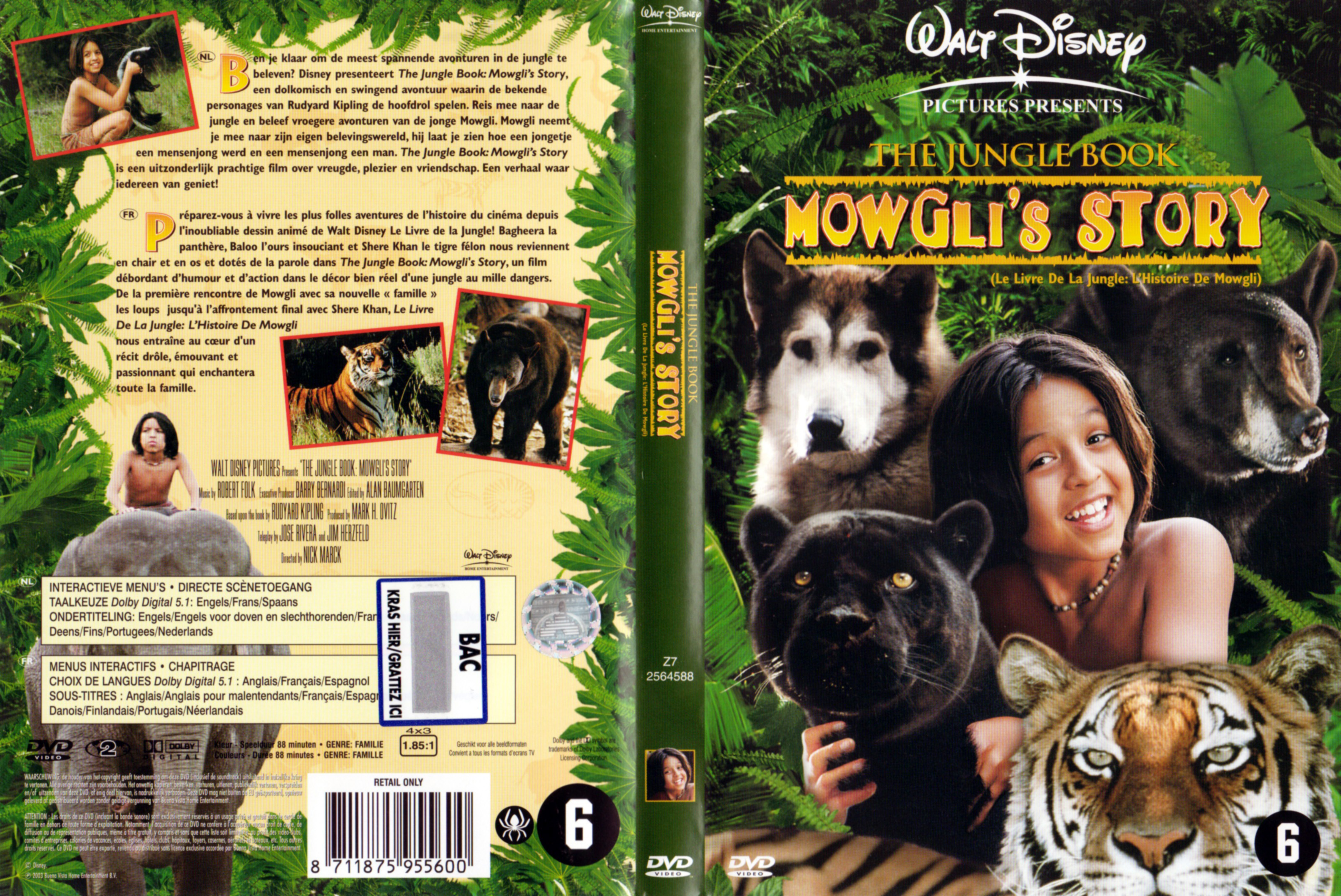 Jaquette DVD Mowgli
