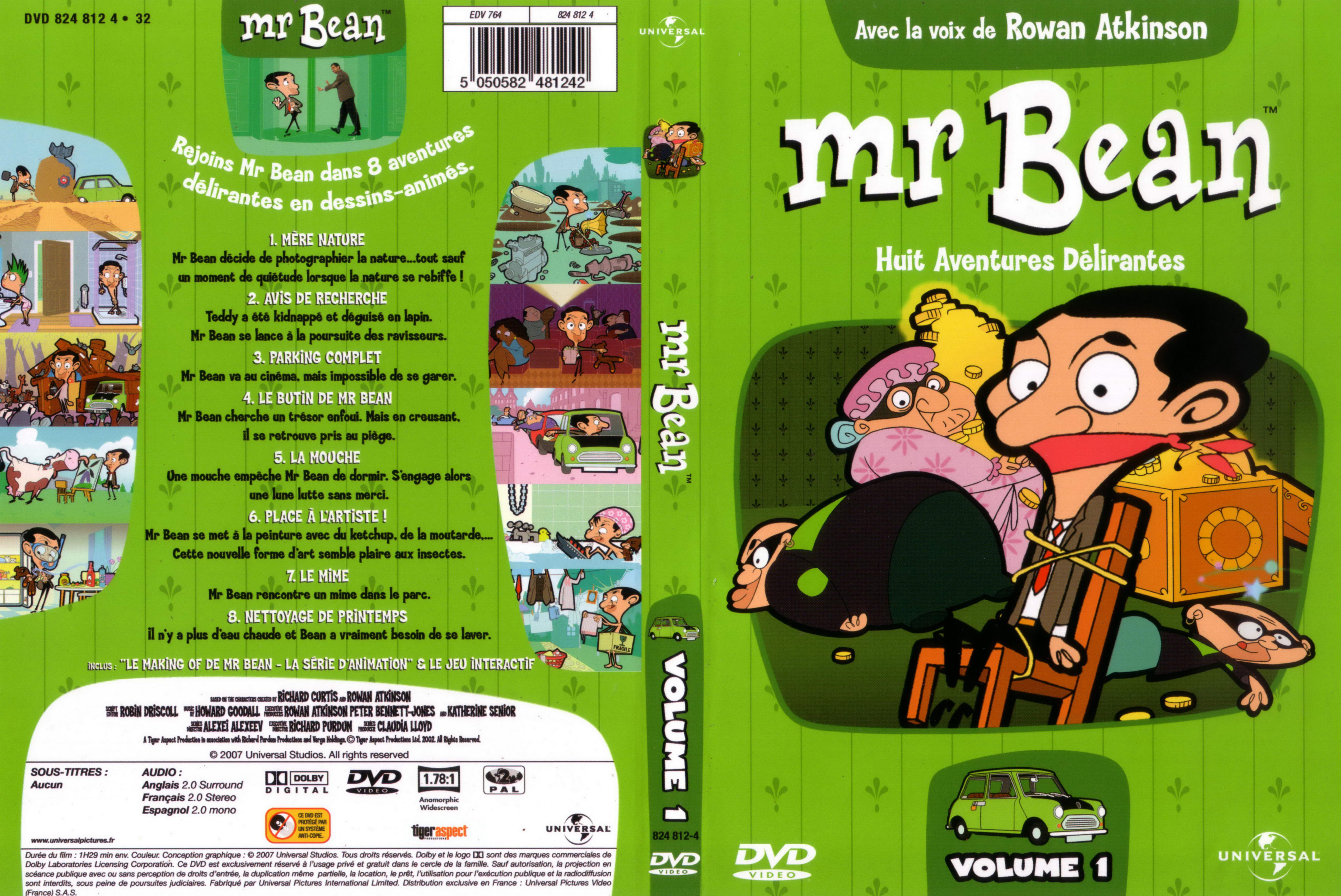 Jaquette DVD Mr Bean DA vol 1