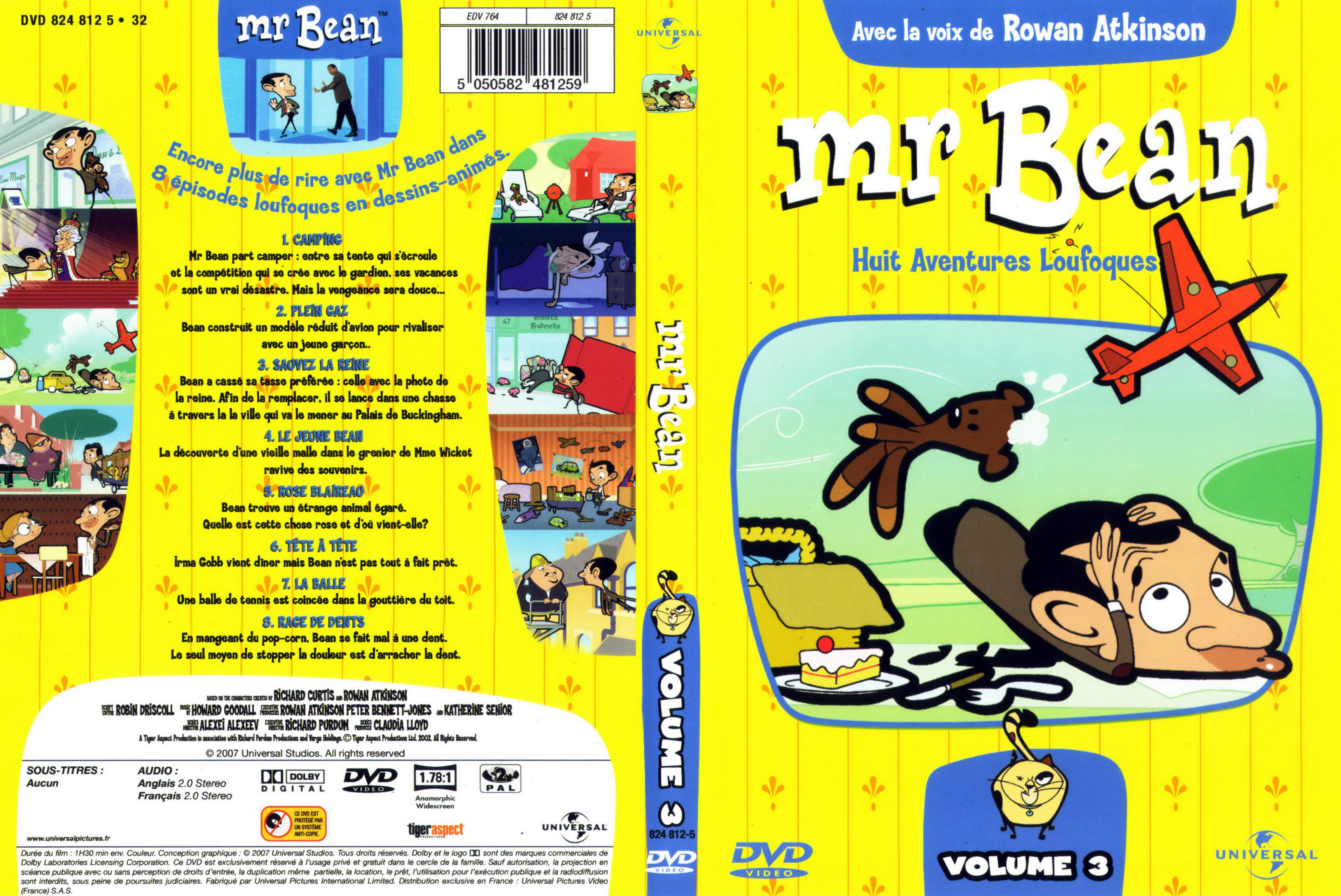 Jaquette DVD Mr Bean DA vol 3