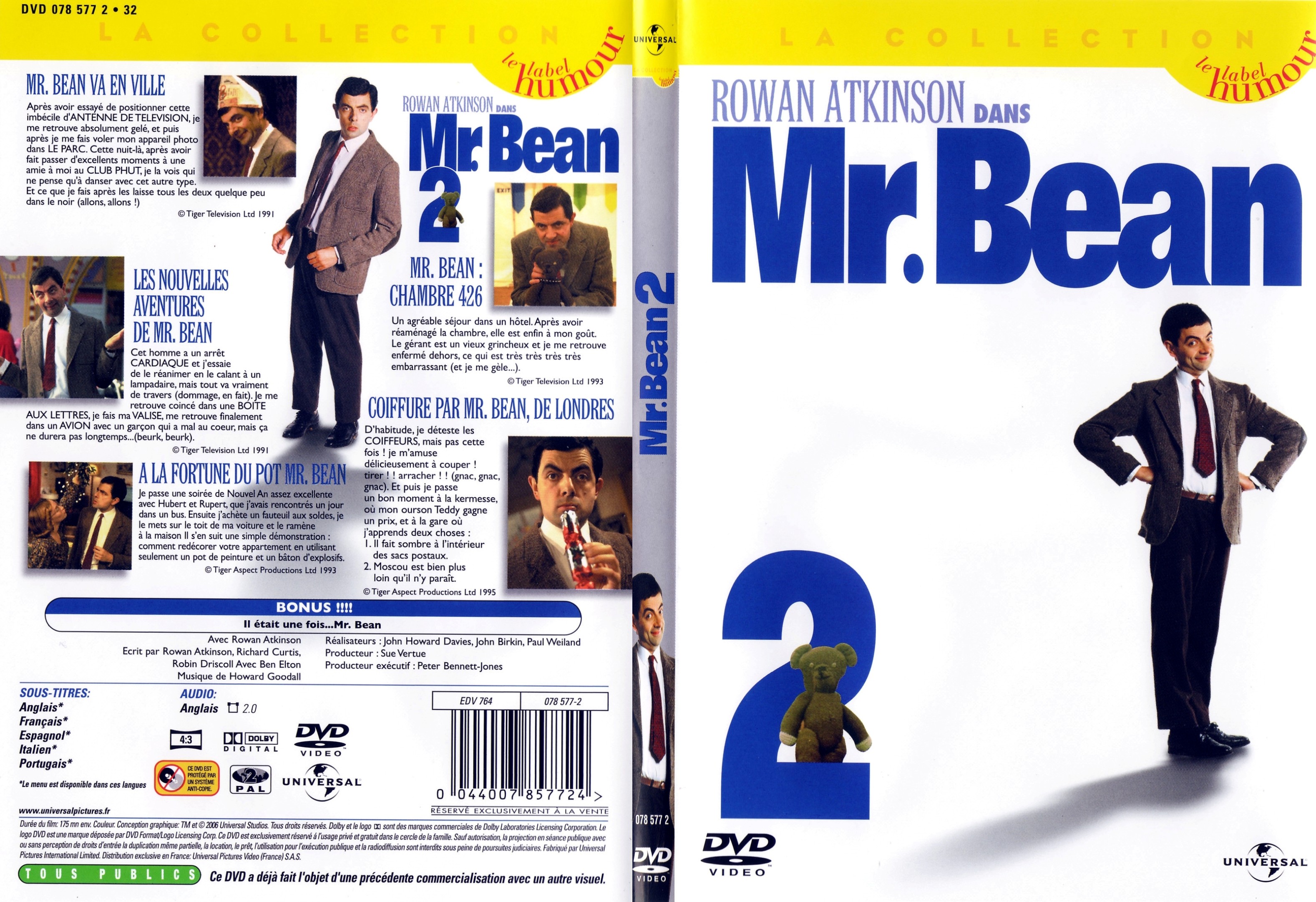 Jaquette DVD Mr Bean la srie vol 2 - SLIM
