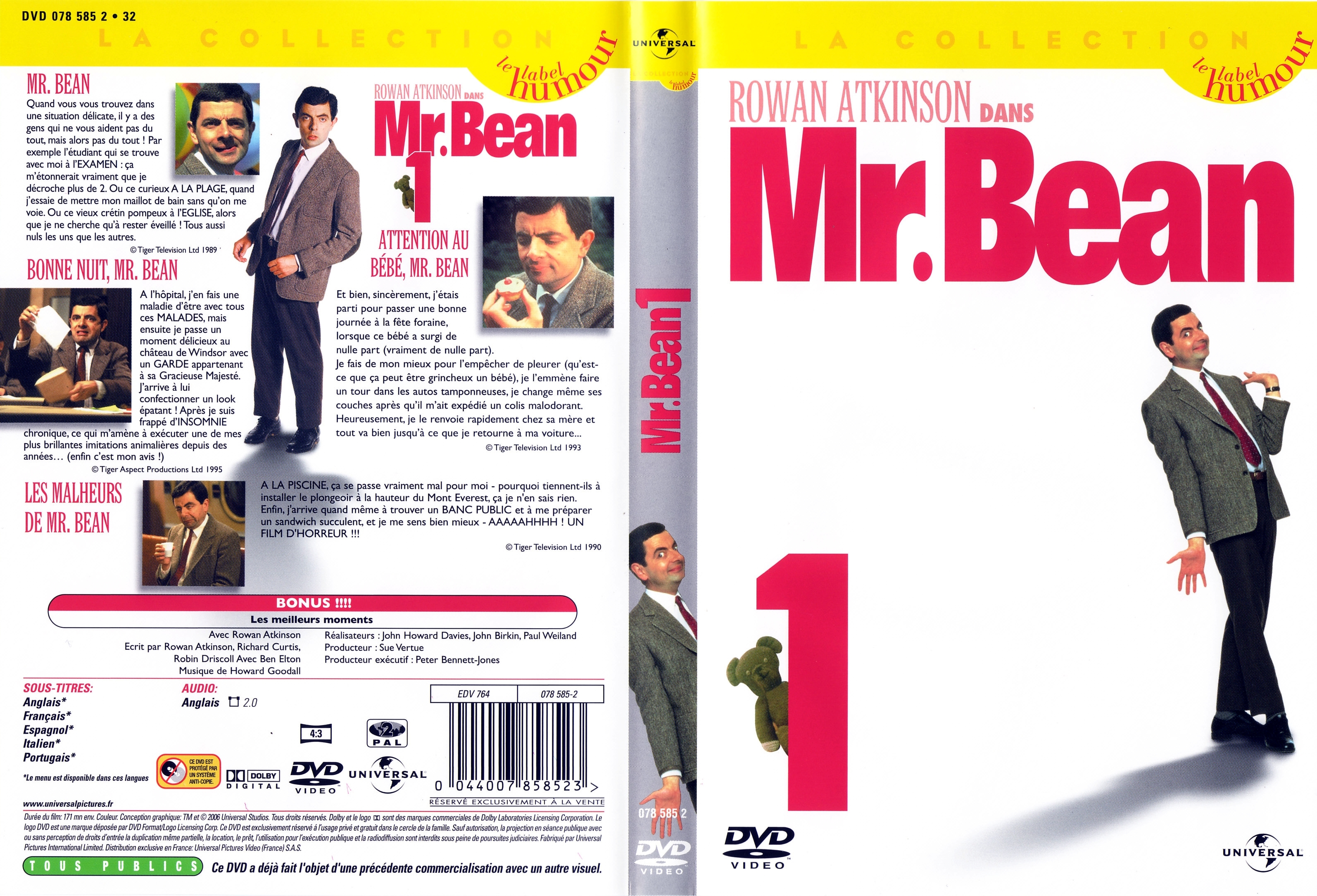 Jaquette DVD Mr Bean vol 1