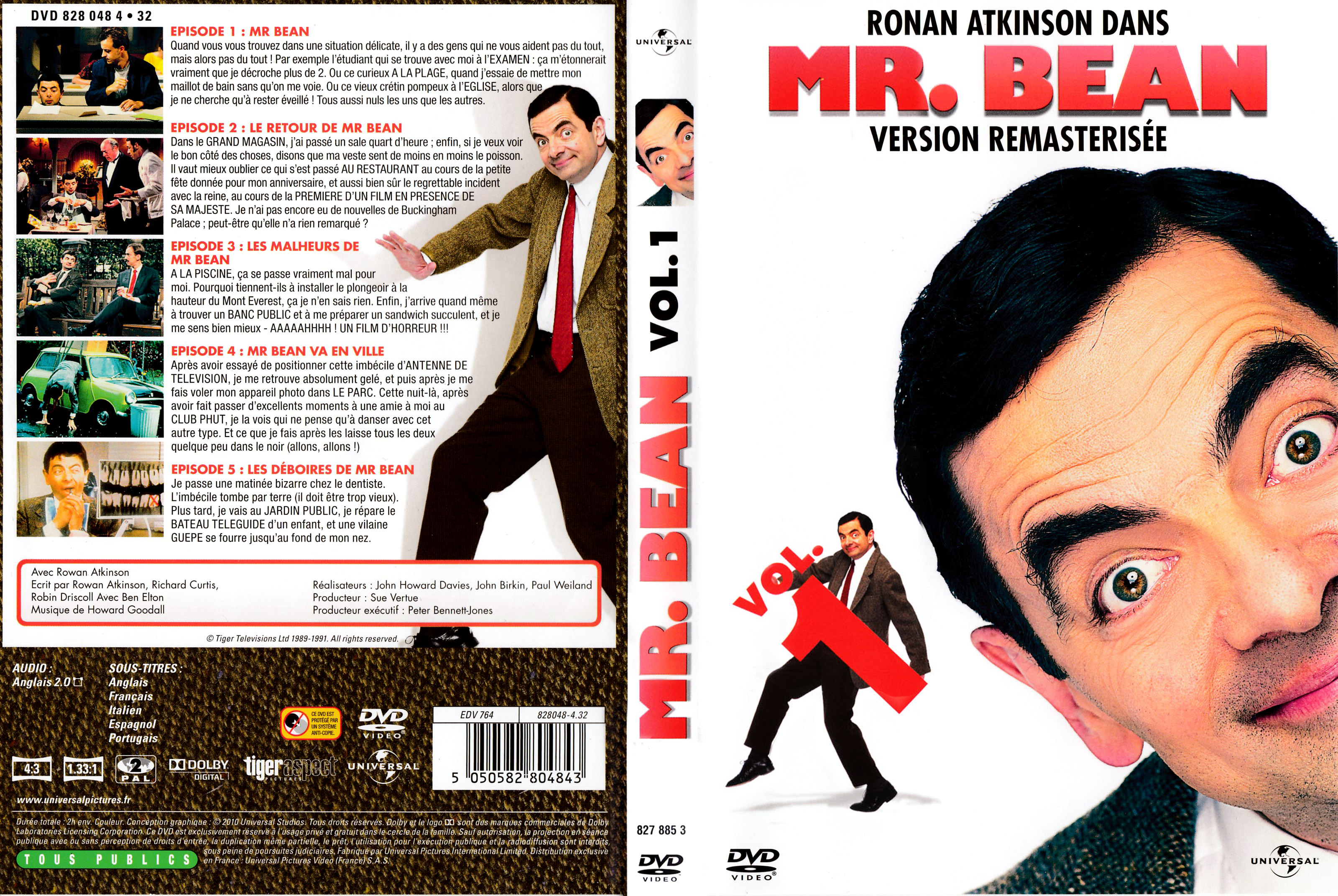 Jaquette DVD Mr Bean vol 1 v2