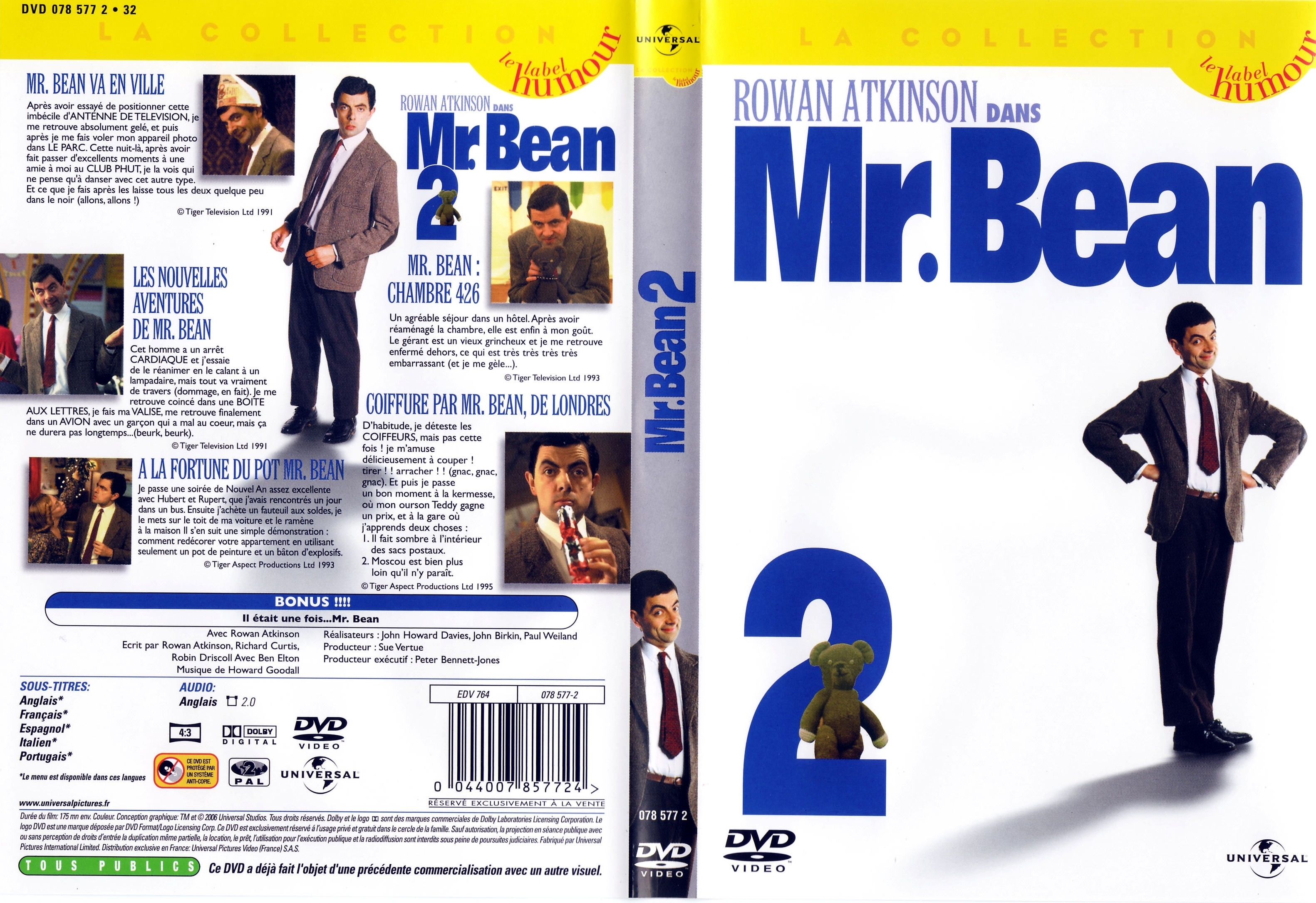 Jaquette DVD Mr Bean vol 2
