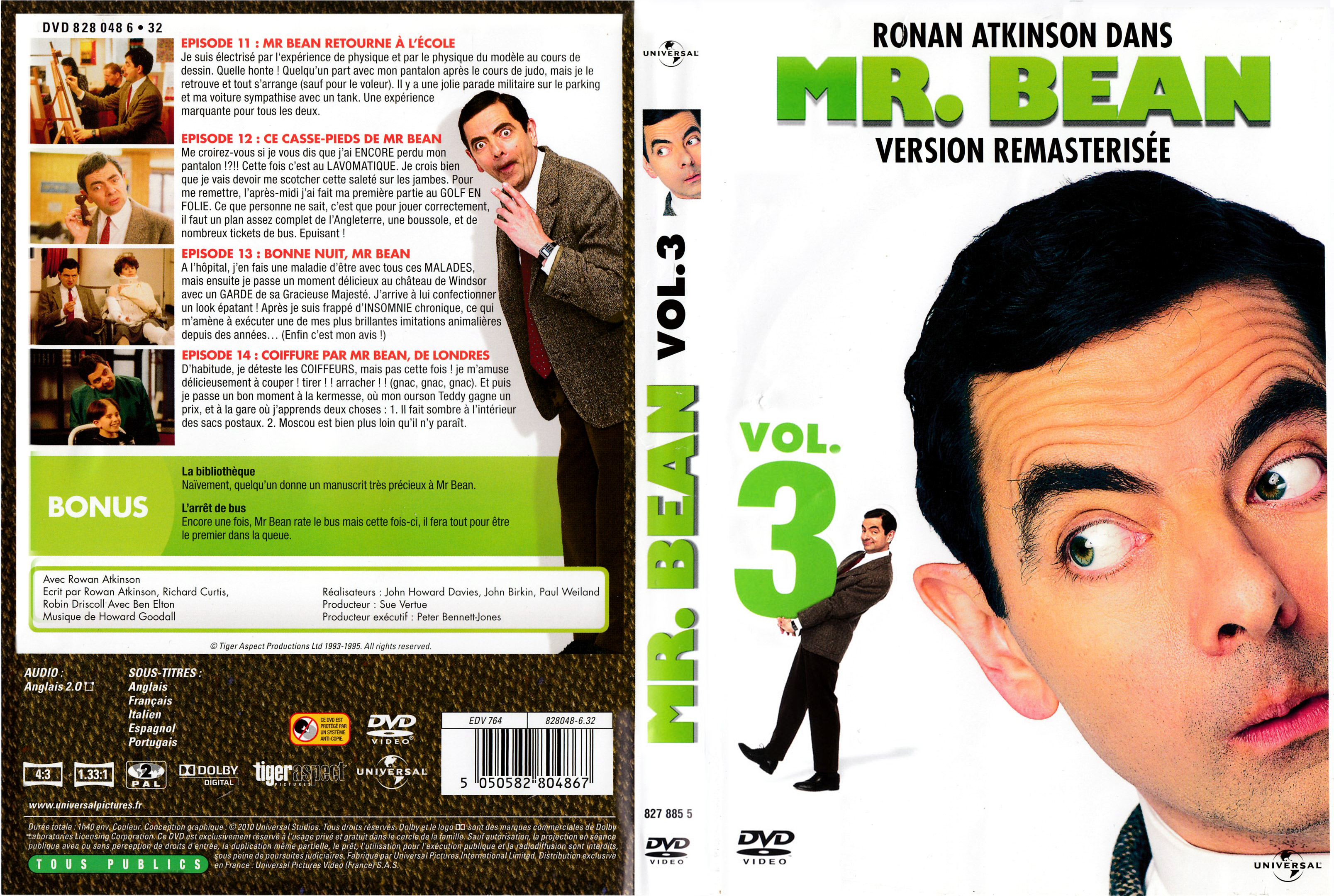 Jaquette DVD Mr Bean vol 3 v2