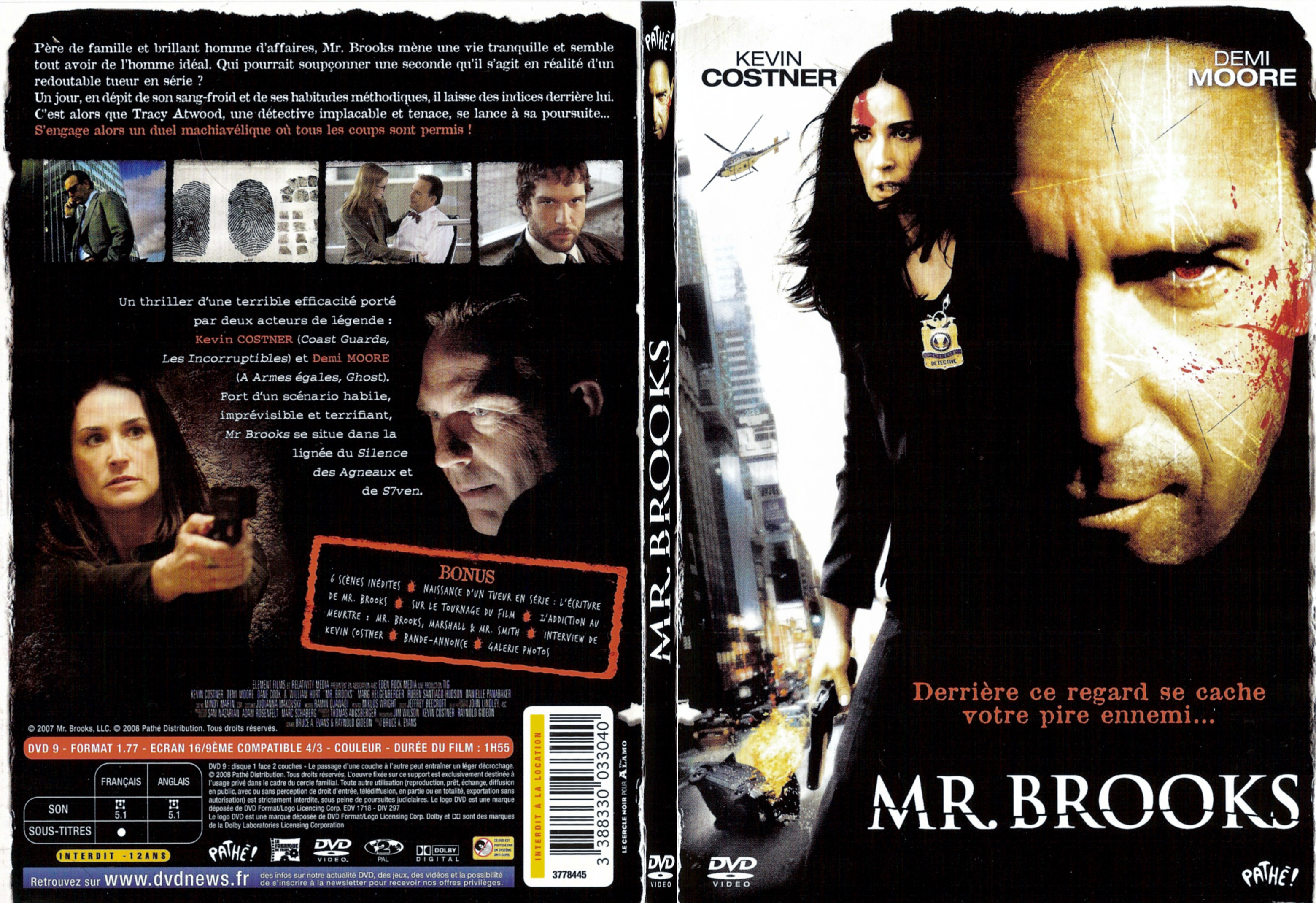 Jaquette DVD Mr Brooks - SLIM