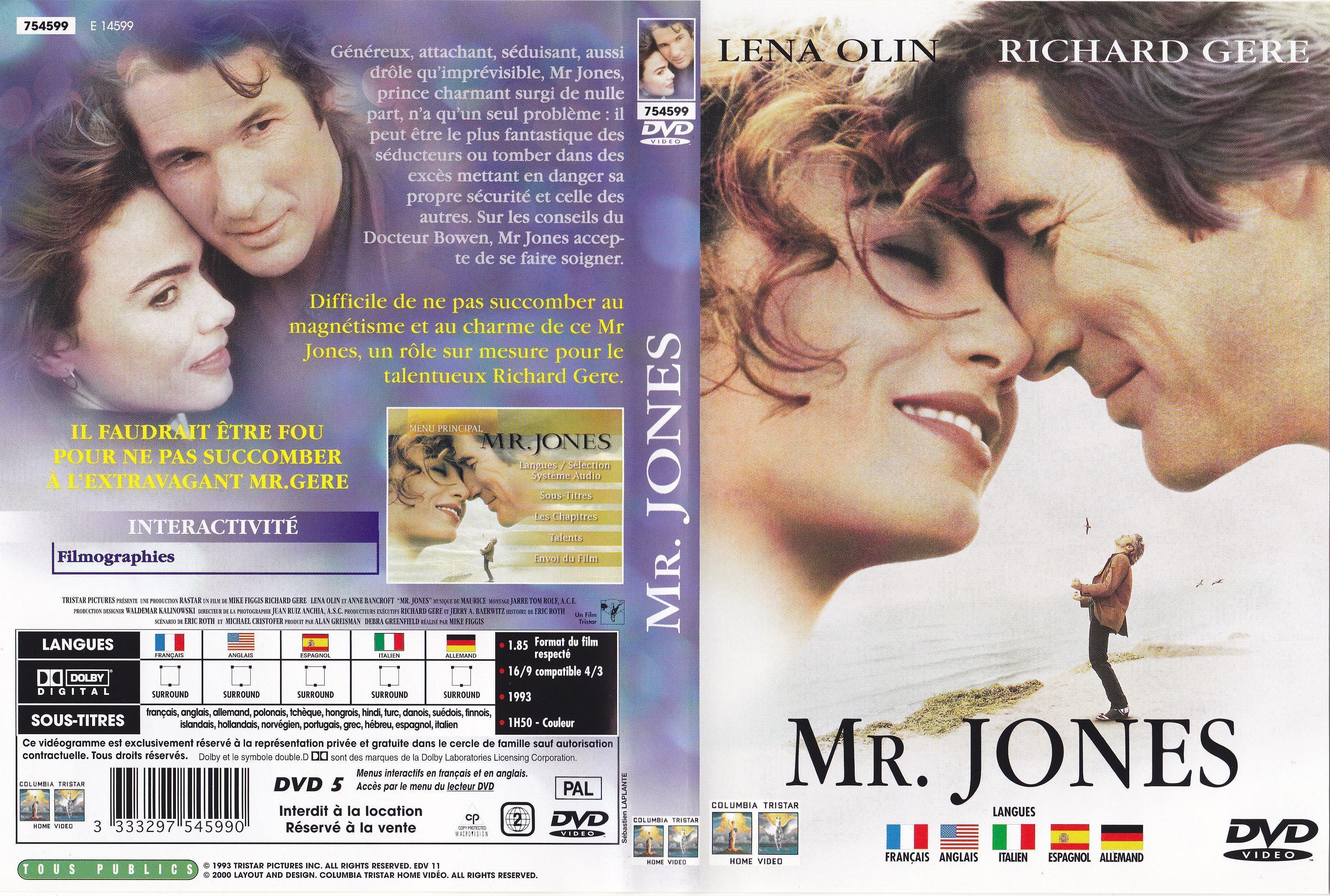 Jaquette DVD Mr Jones