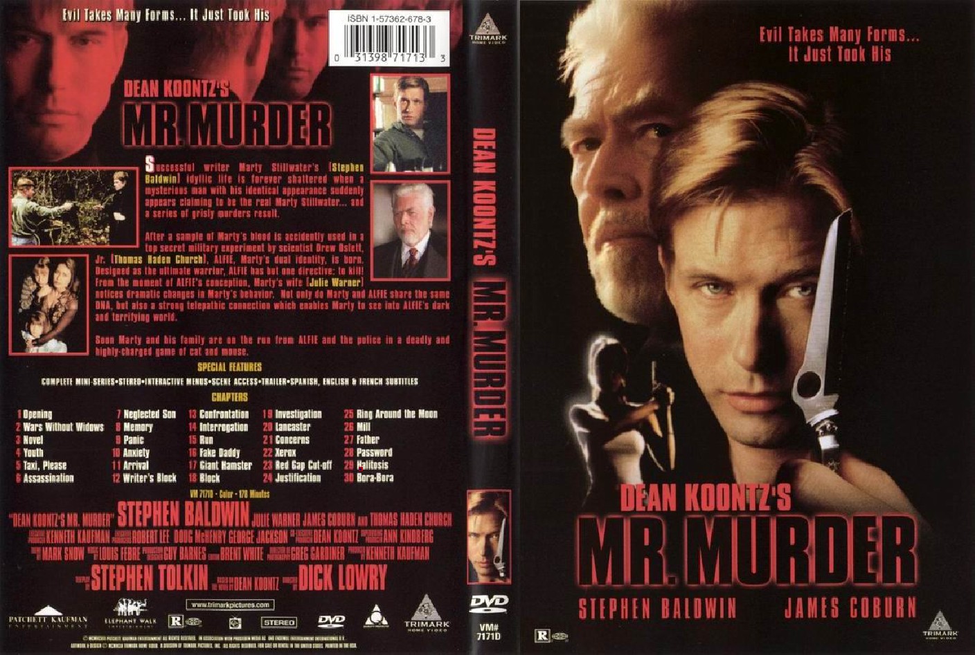 Jaquette DVD Mr Murder Zone 1
