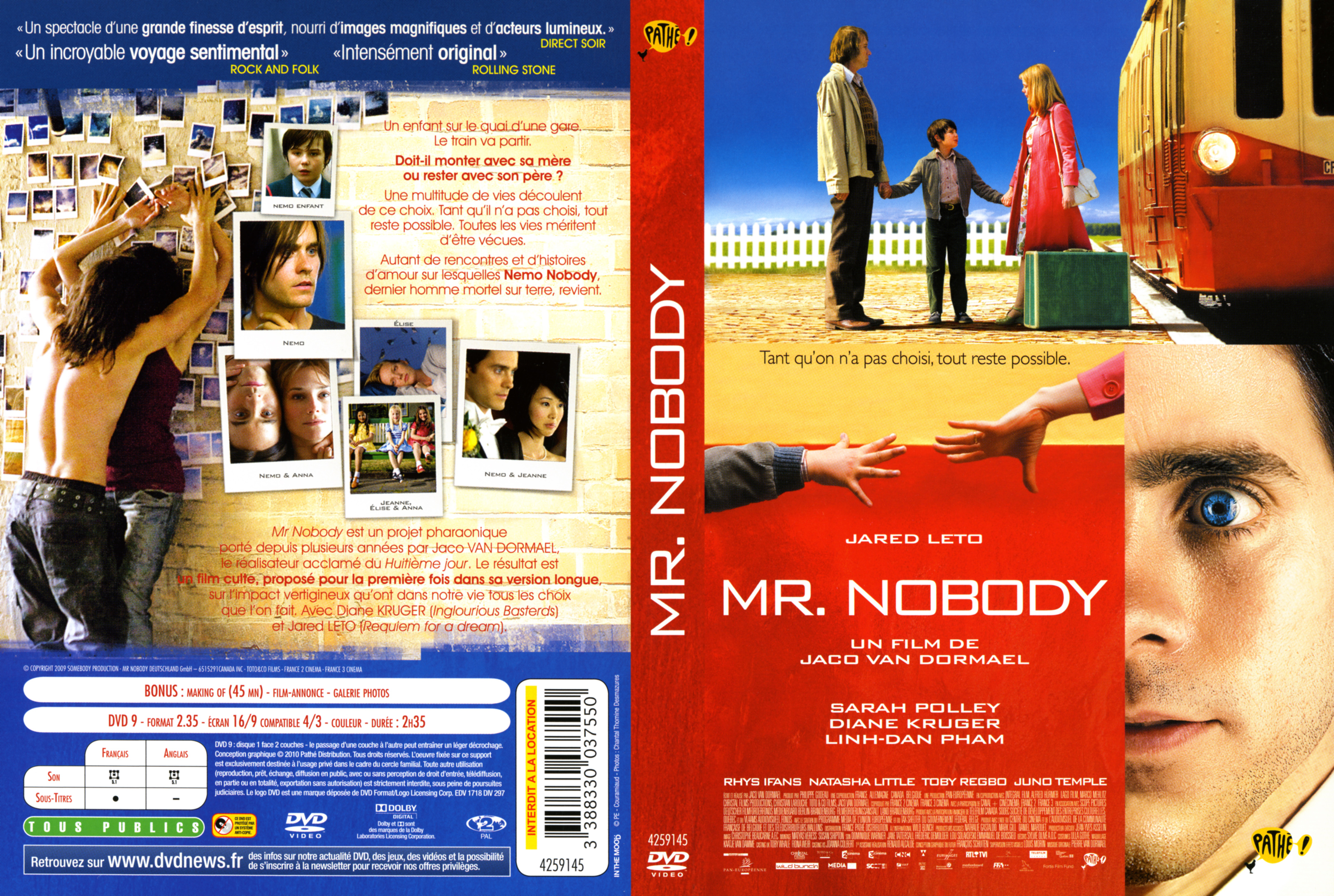 Jaquette DVD Mr Nobody