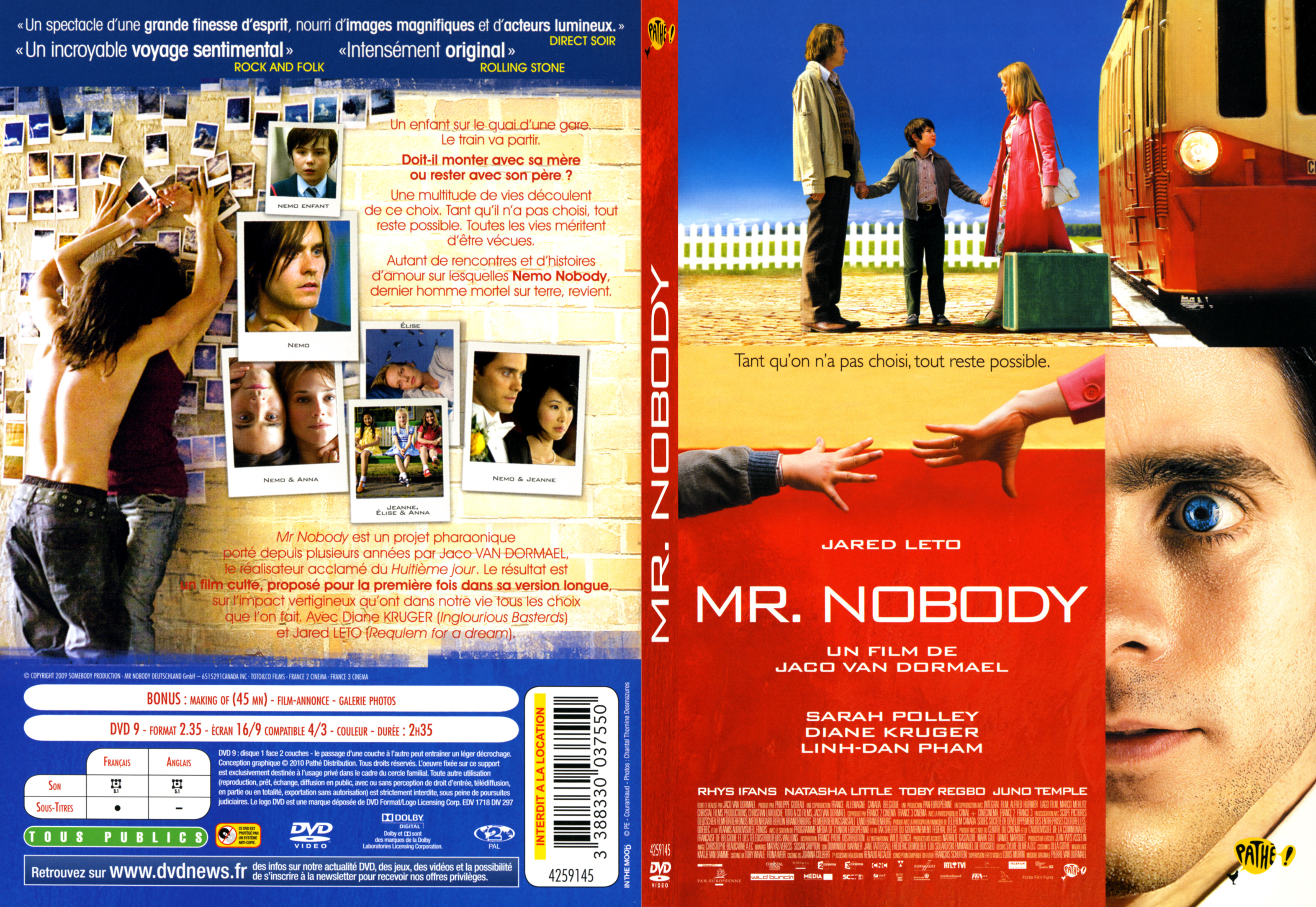 Jaquette DVD Mr Nobody - SLIM