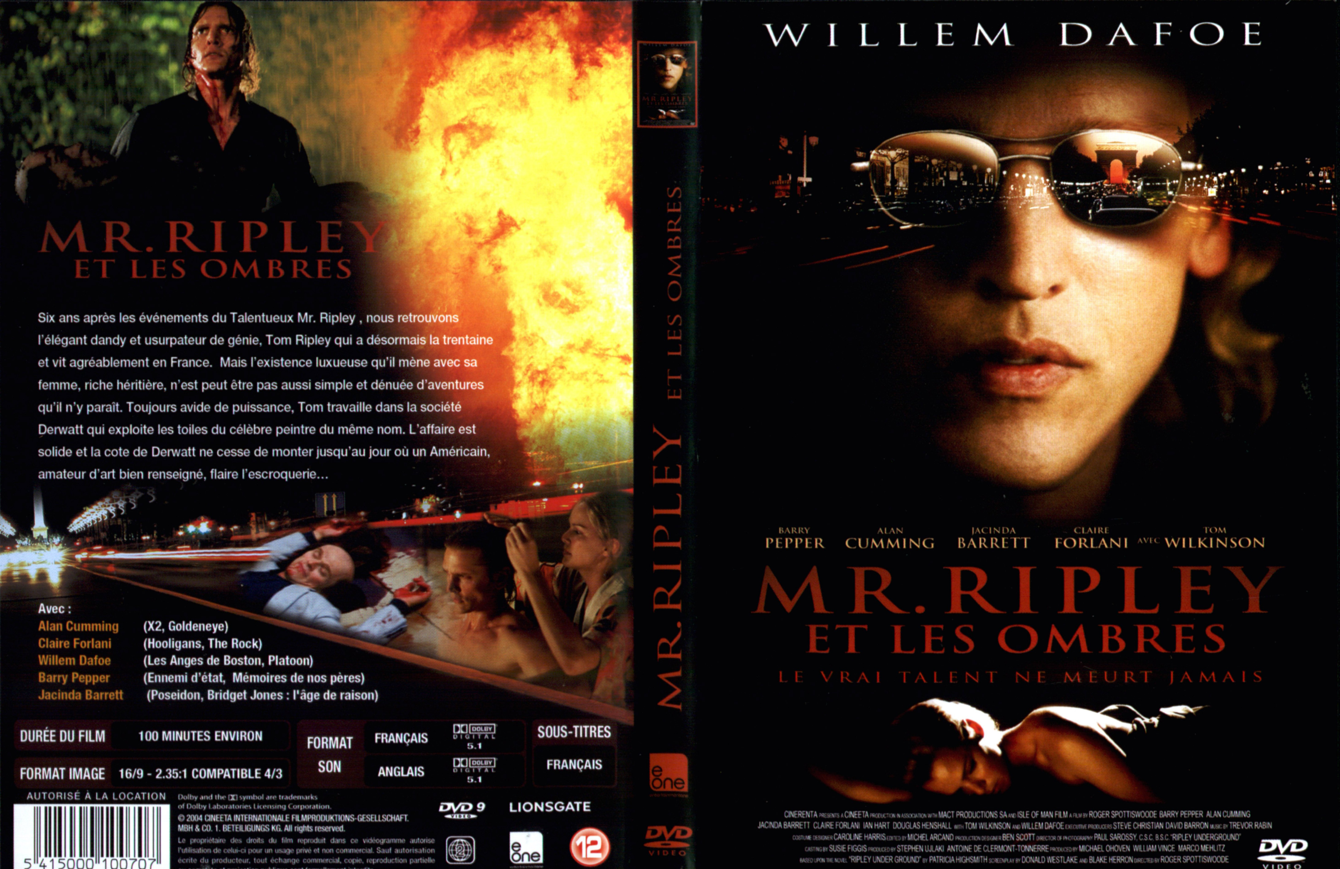 Jaquette DVD Mr Ripley et les ombres
