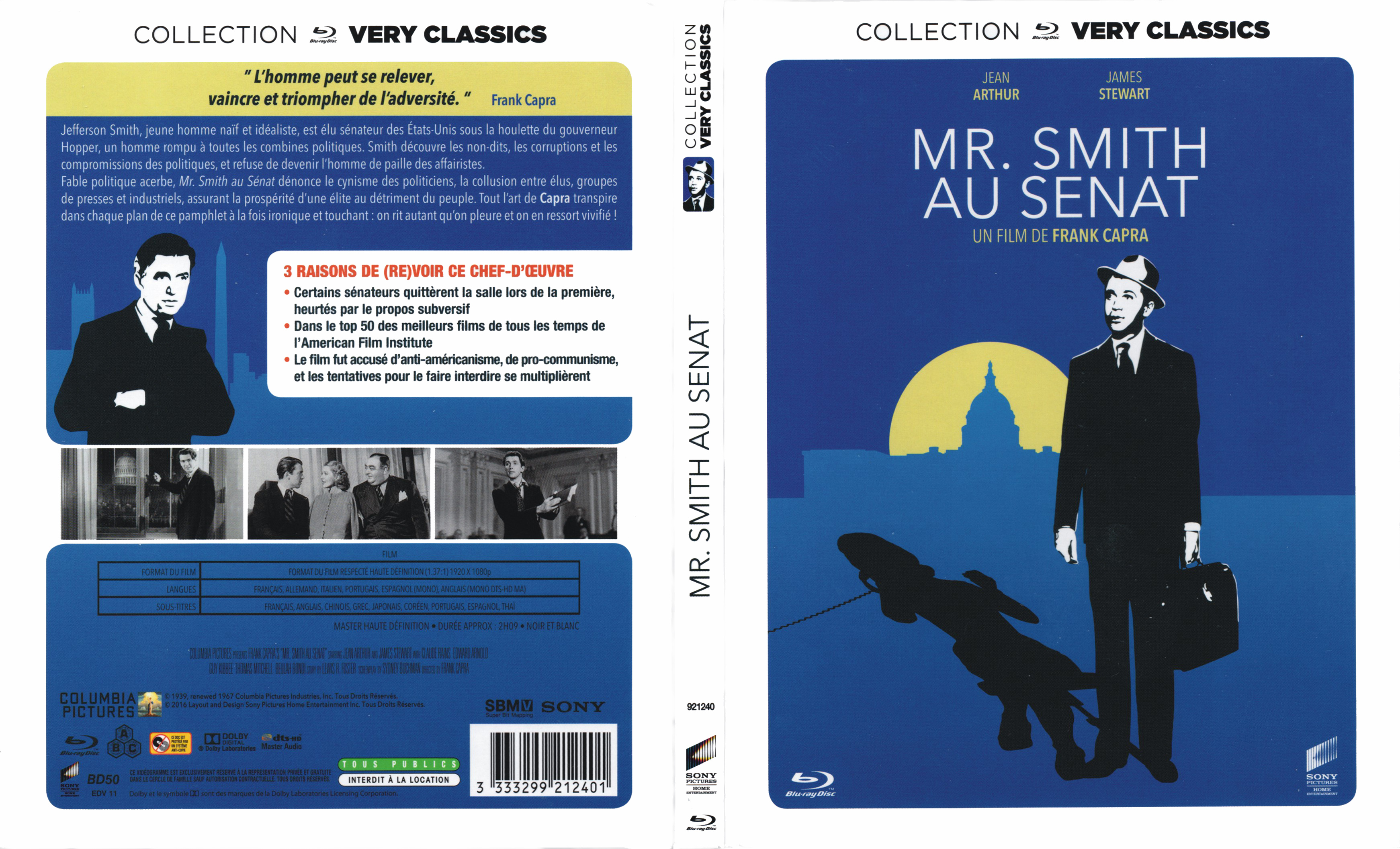Jaquette DVD Mr Smith au snat (BLU-RAY)