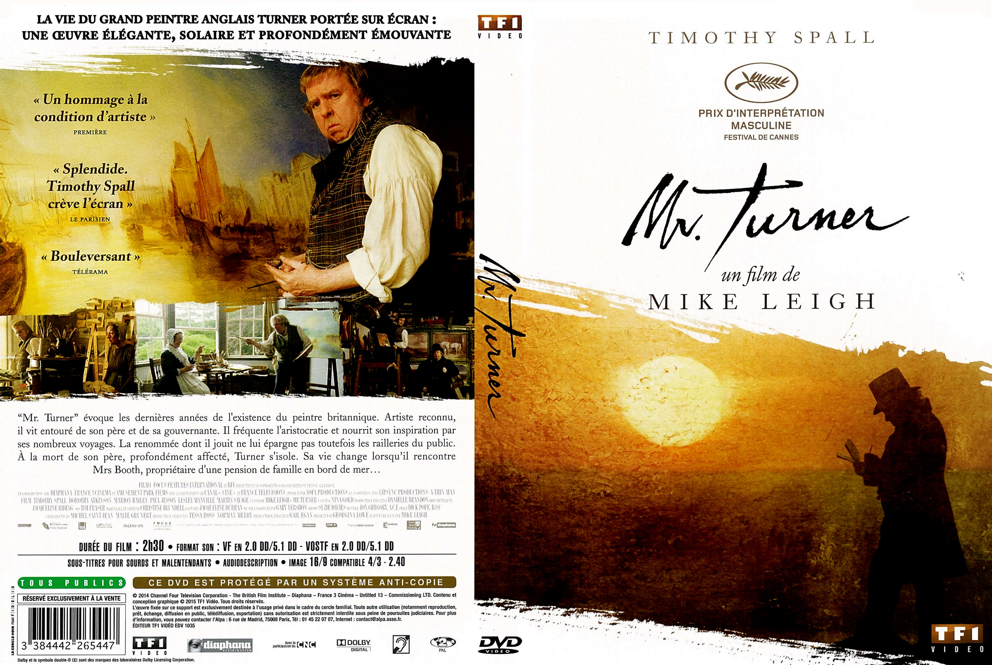 Jaquette DVD Mr Turner