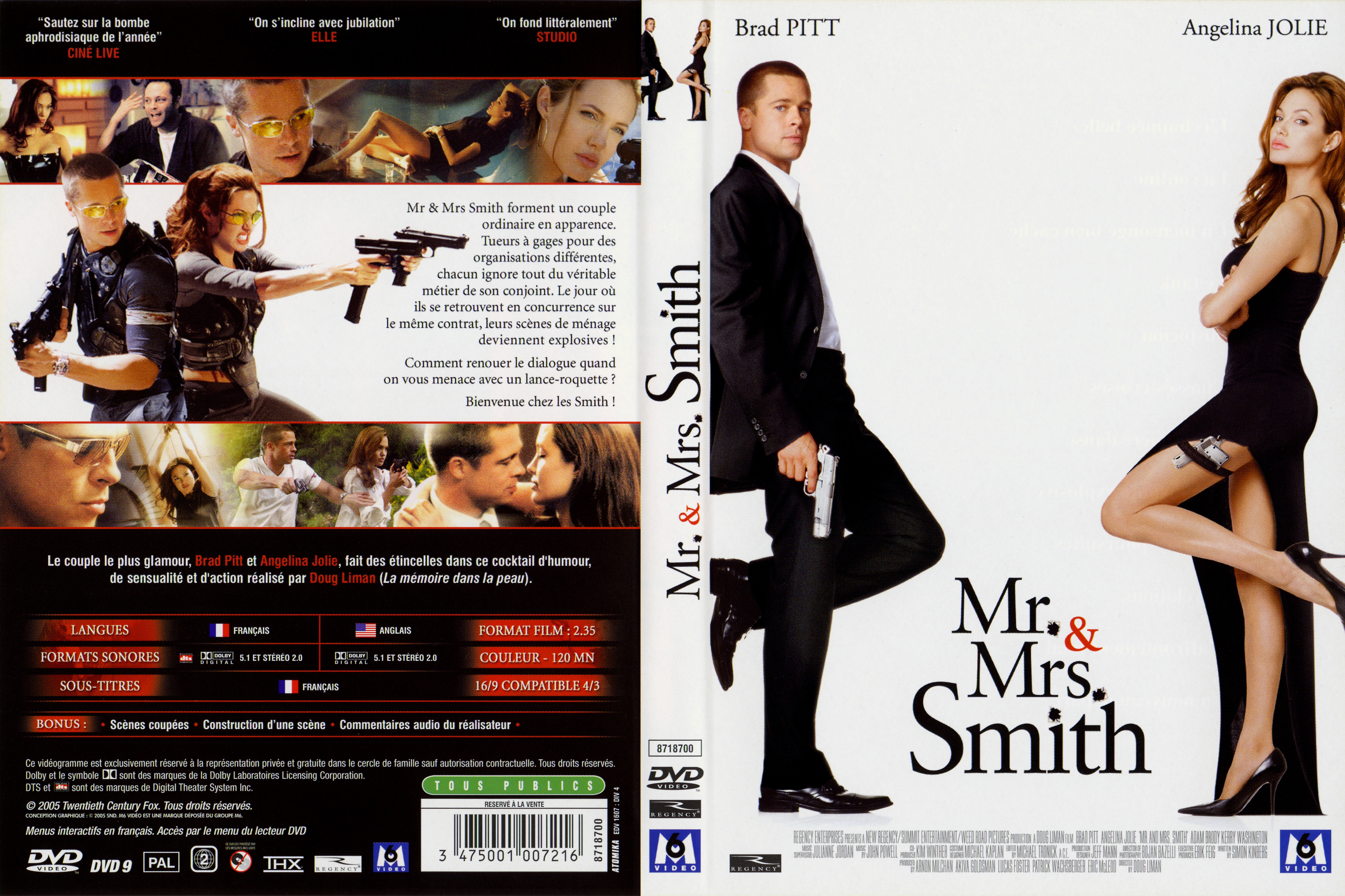 Jaquette DVD Mr et Mrs Smith