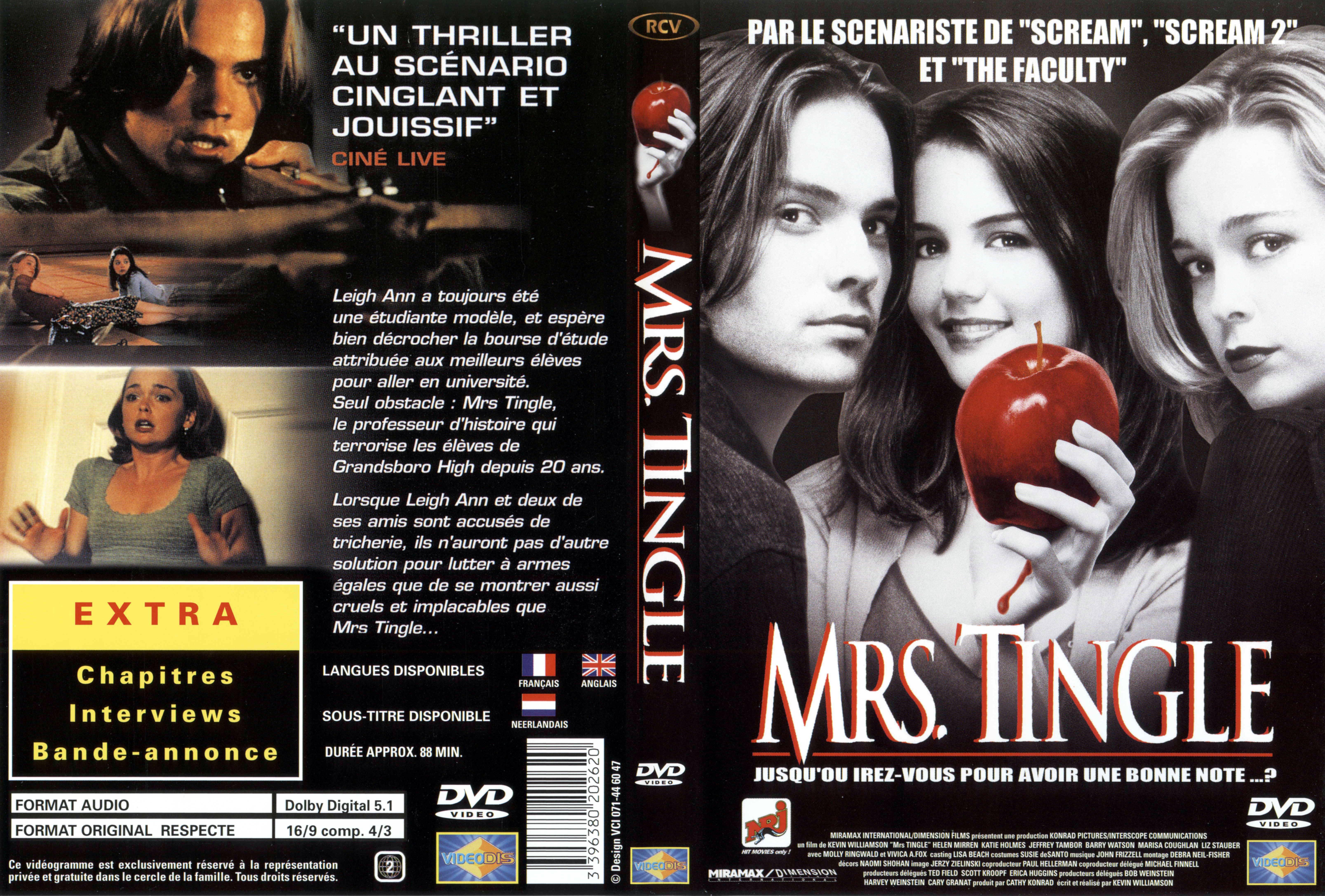 Jaquette DVD Mrs Tingle v2