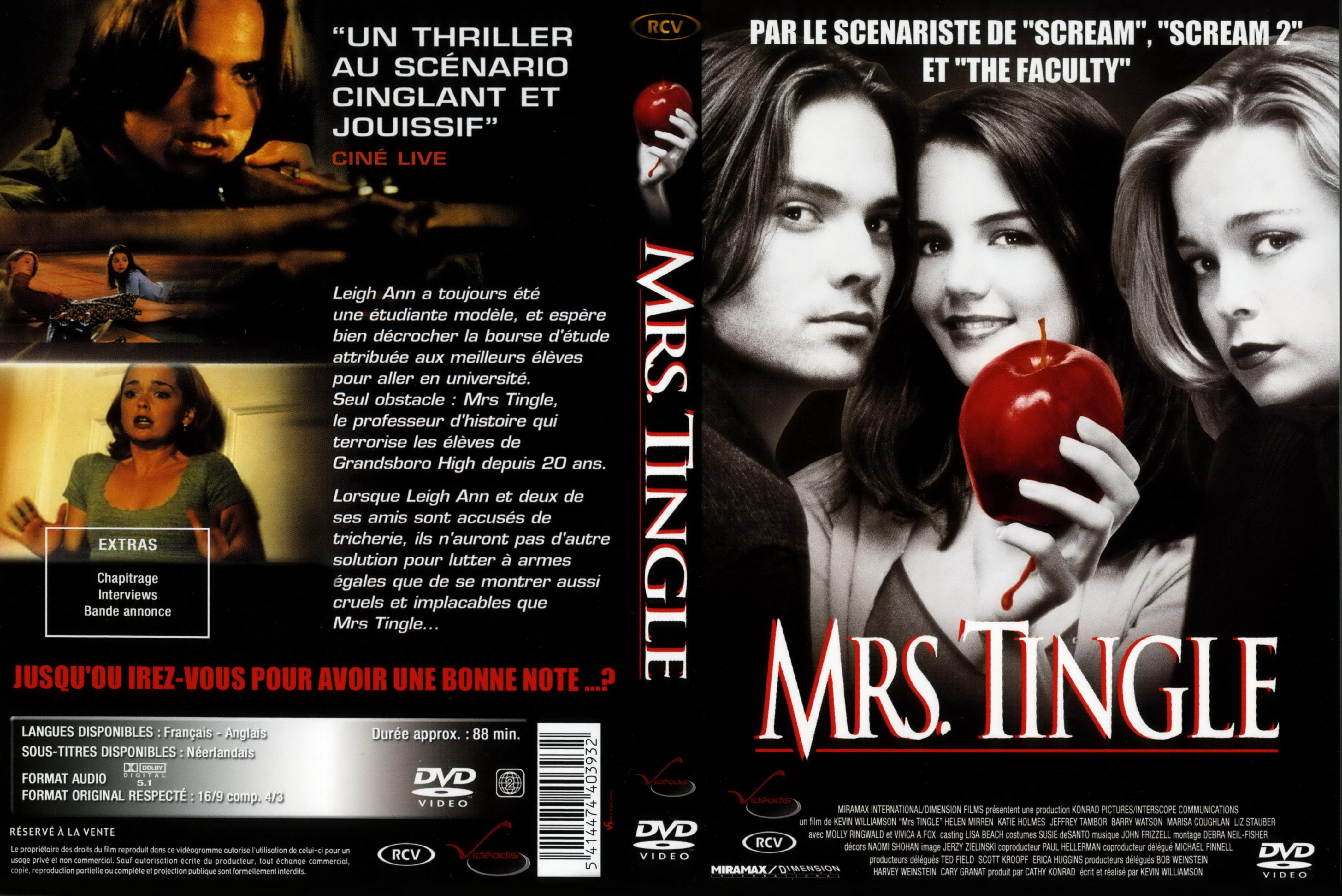 Jaquette DVD Mrs Tingle v3