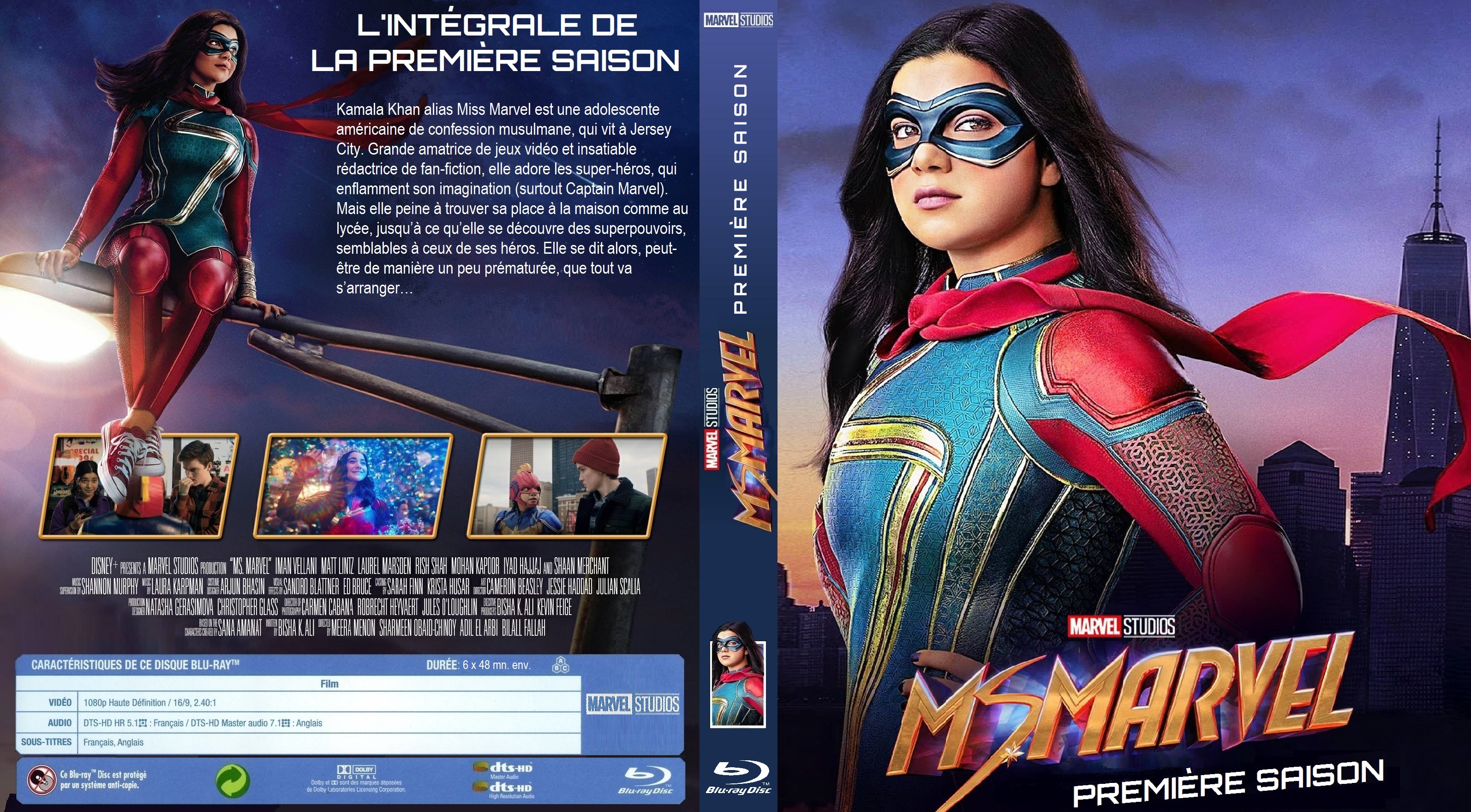 Jaquette DVD Ms Marvel saison 1 custom (BLU-RAY)