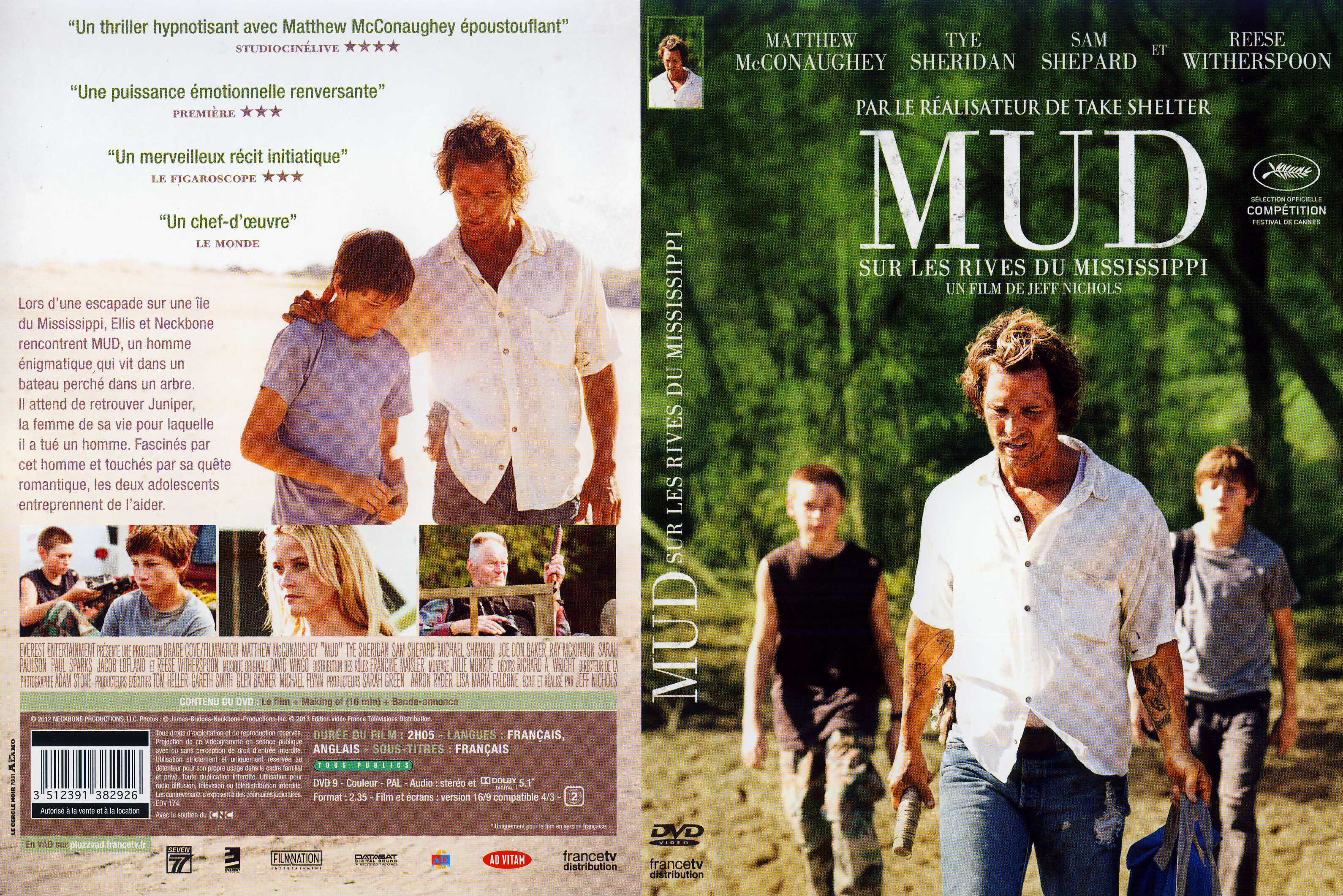 Jaquette DVD Mud Sur les rives du Mississippi