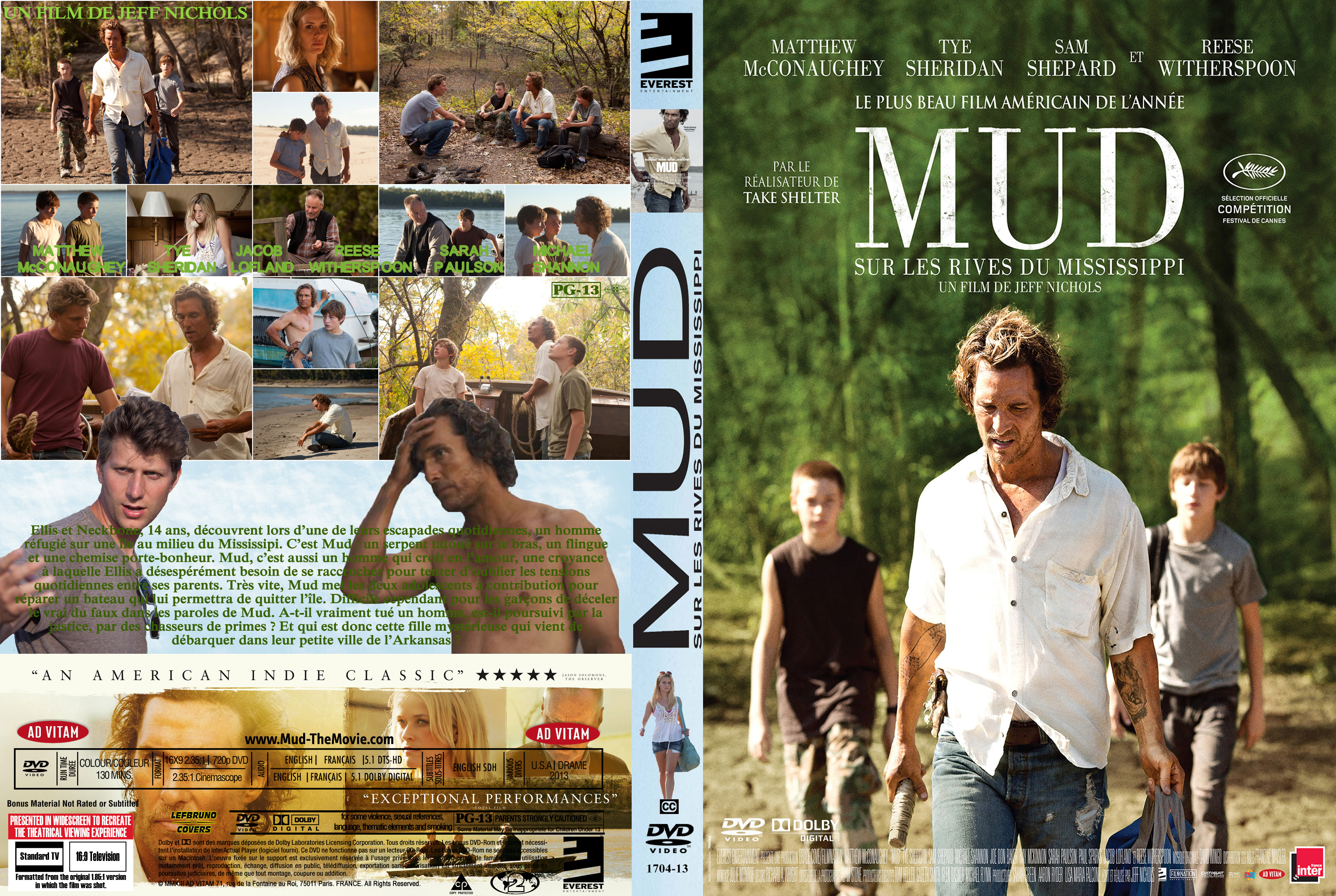 Jaquette DVD Mud Sur les rives du Mississippi custom