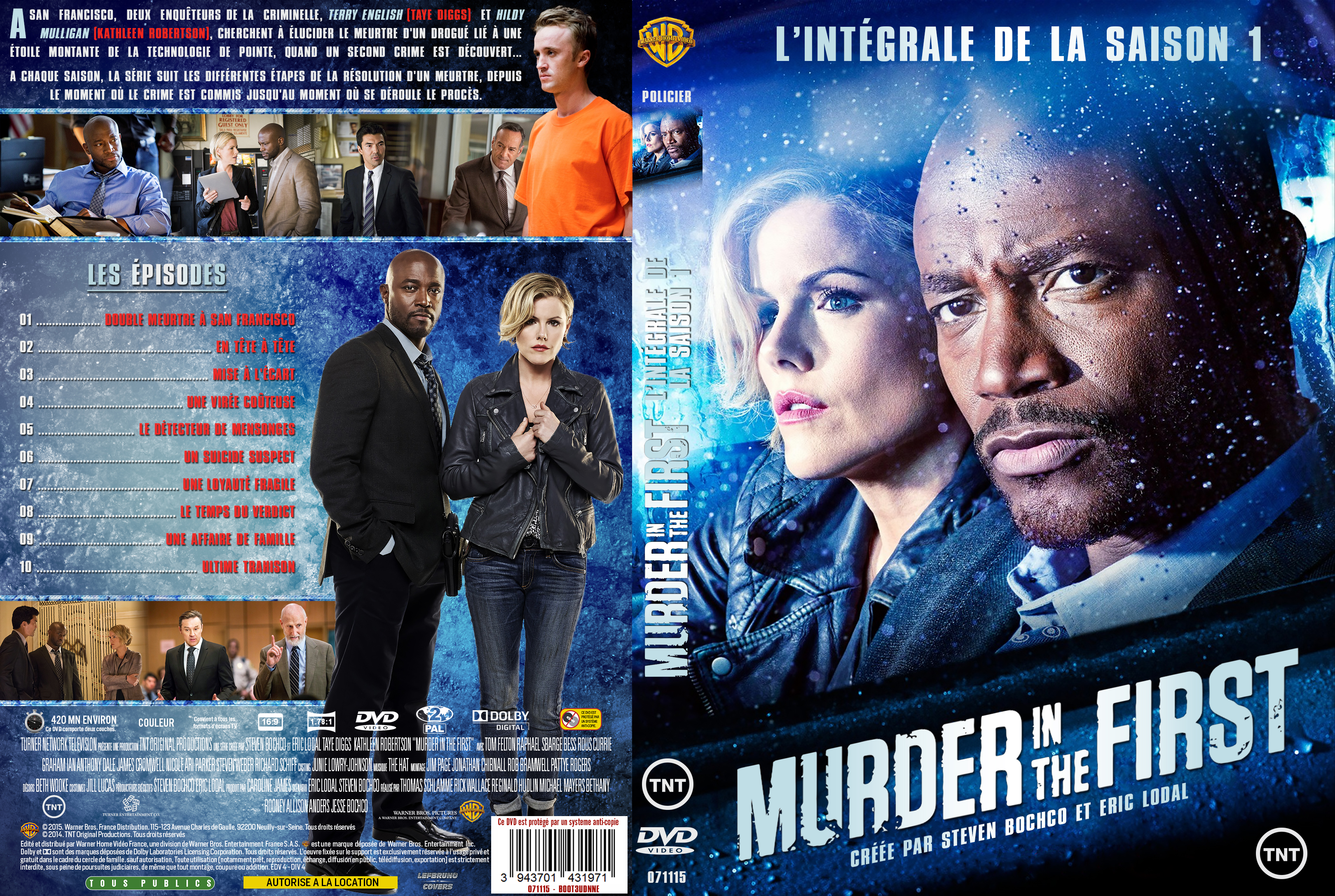 Jaquette DVD Murder In The First Saison 1 custom