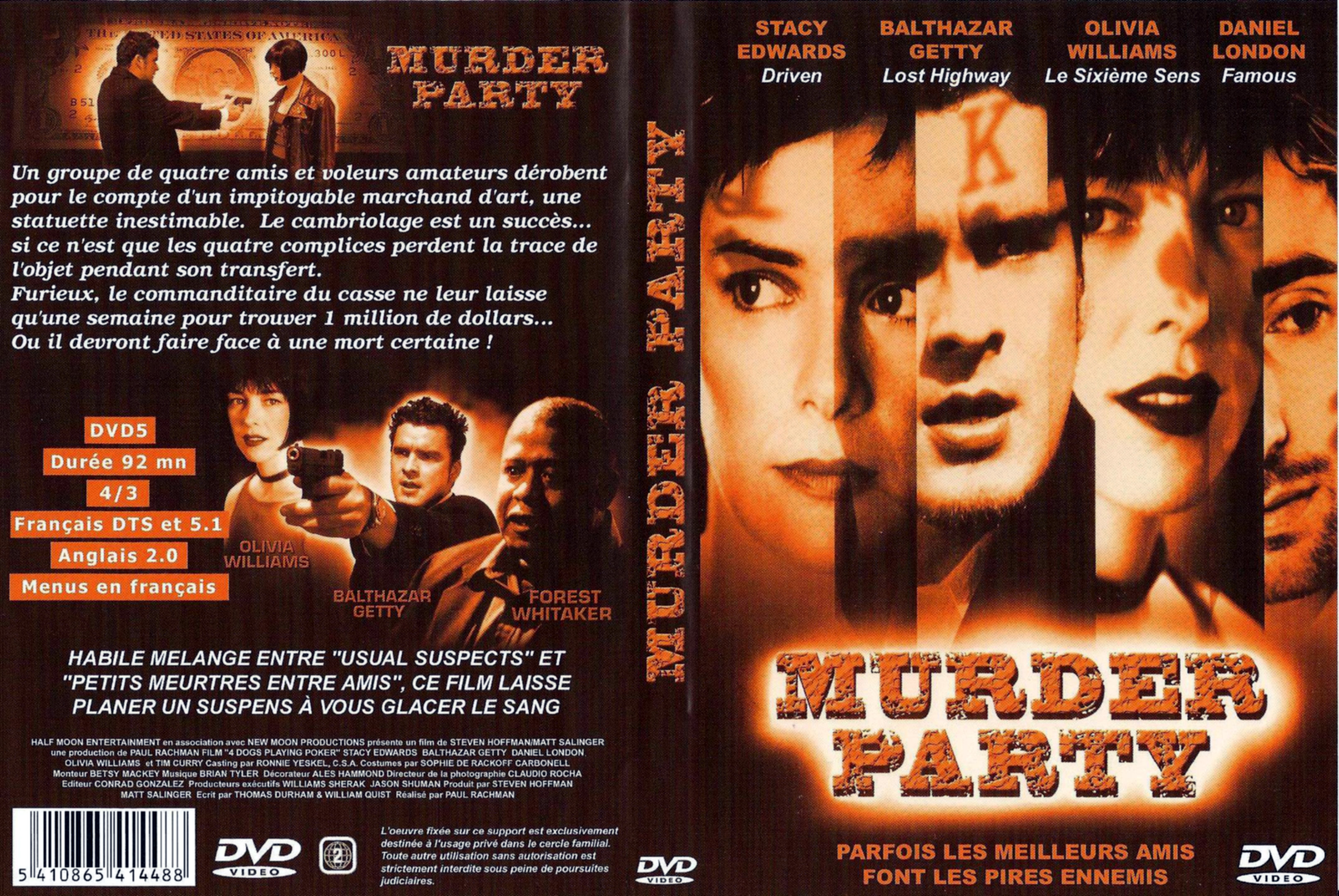 Jaquette DVD Murder party