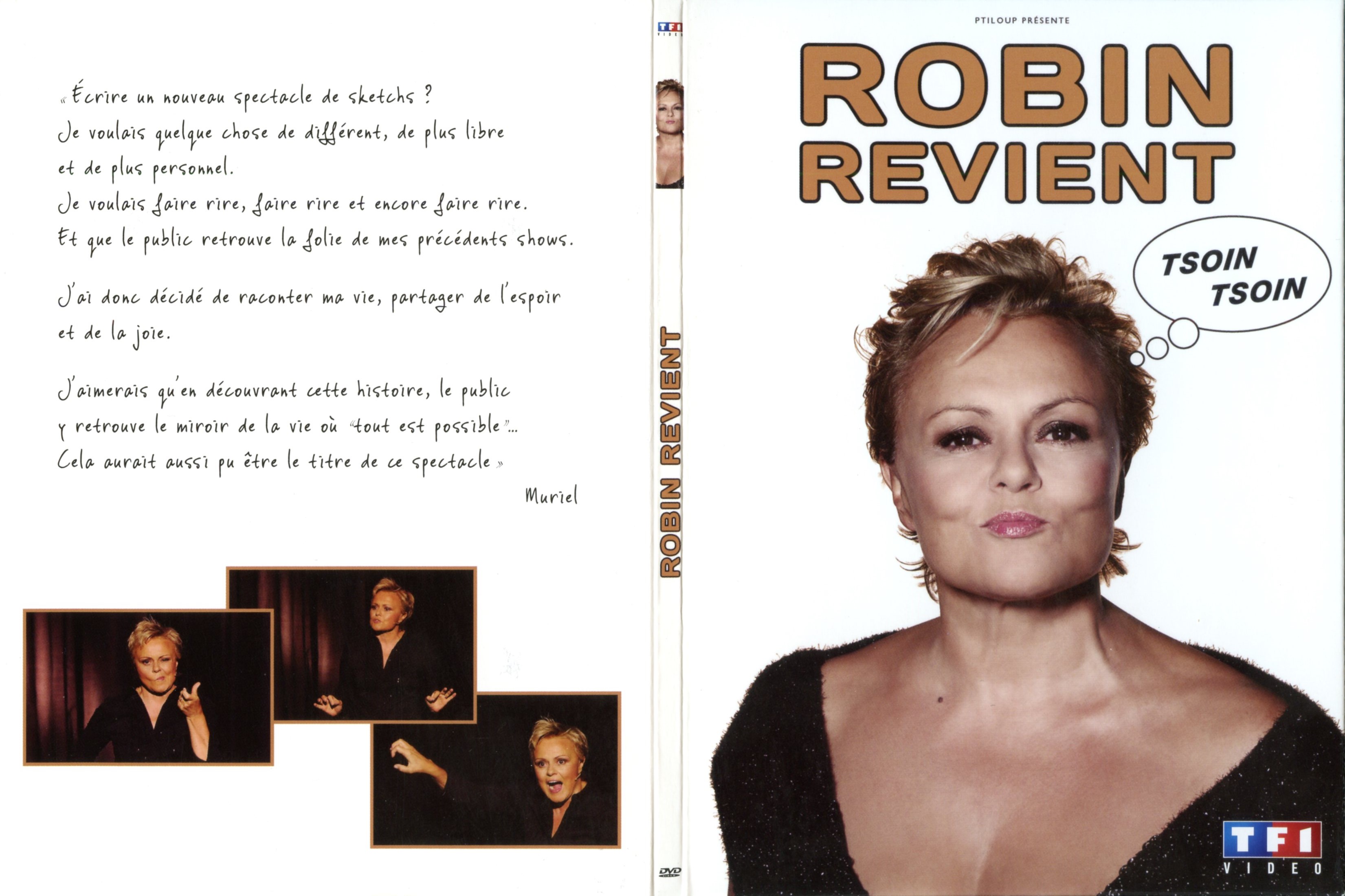 Jaquette DVD Muriel Robin revient tsoin tsoin v3