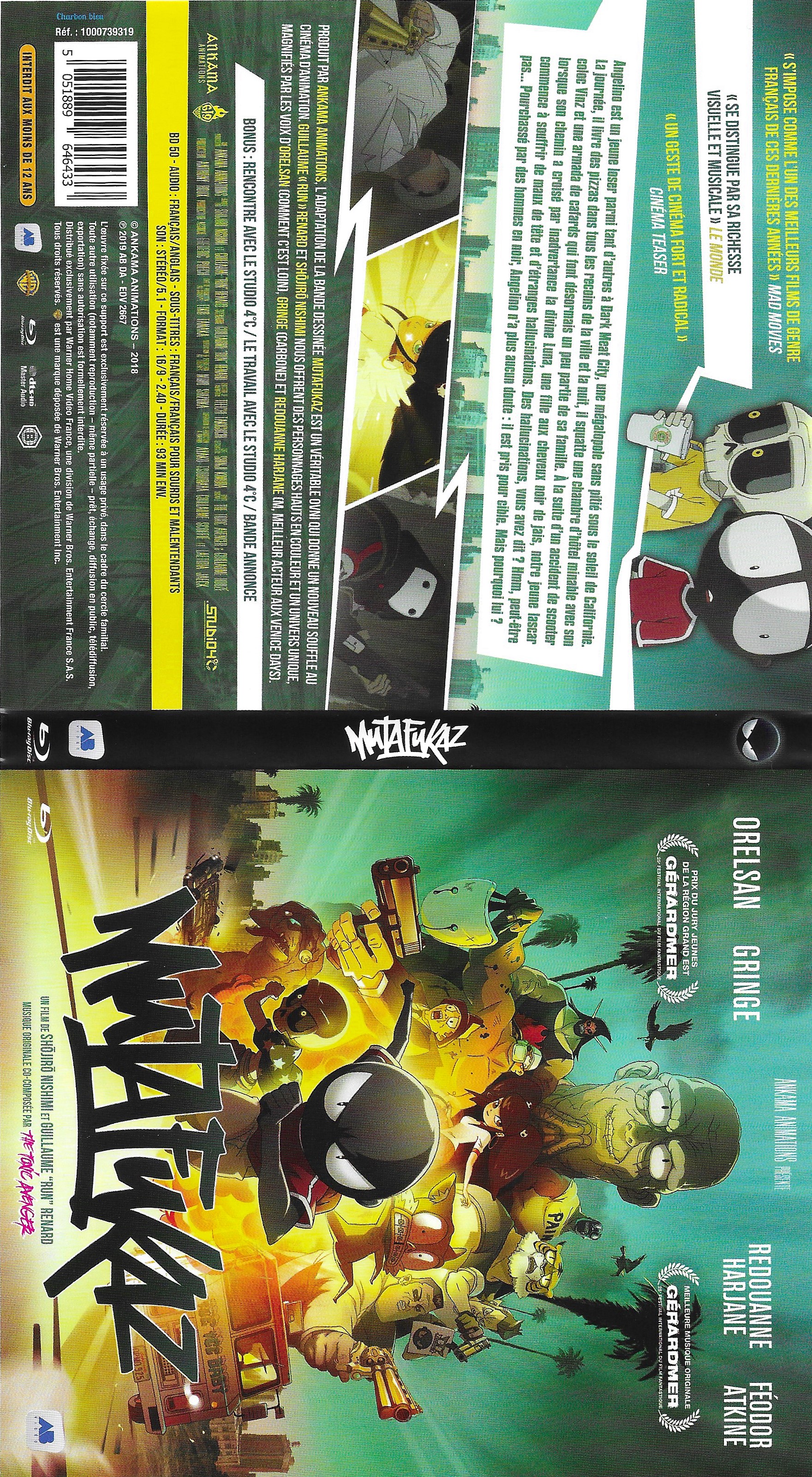 Jaquette DVD Mutafukaz (BLU-RAY)