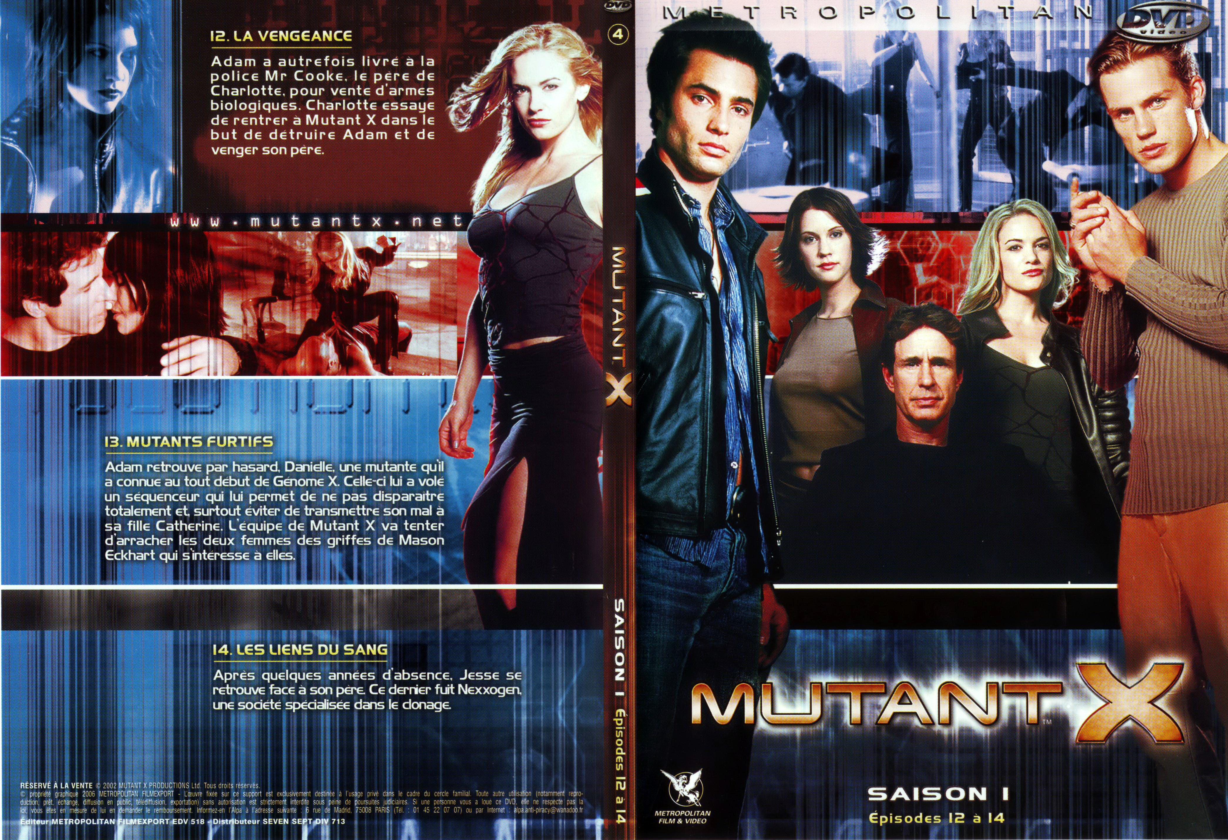 Jaquette DVD Mutant X saison 1 DVD 4
