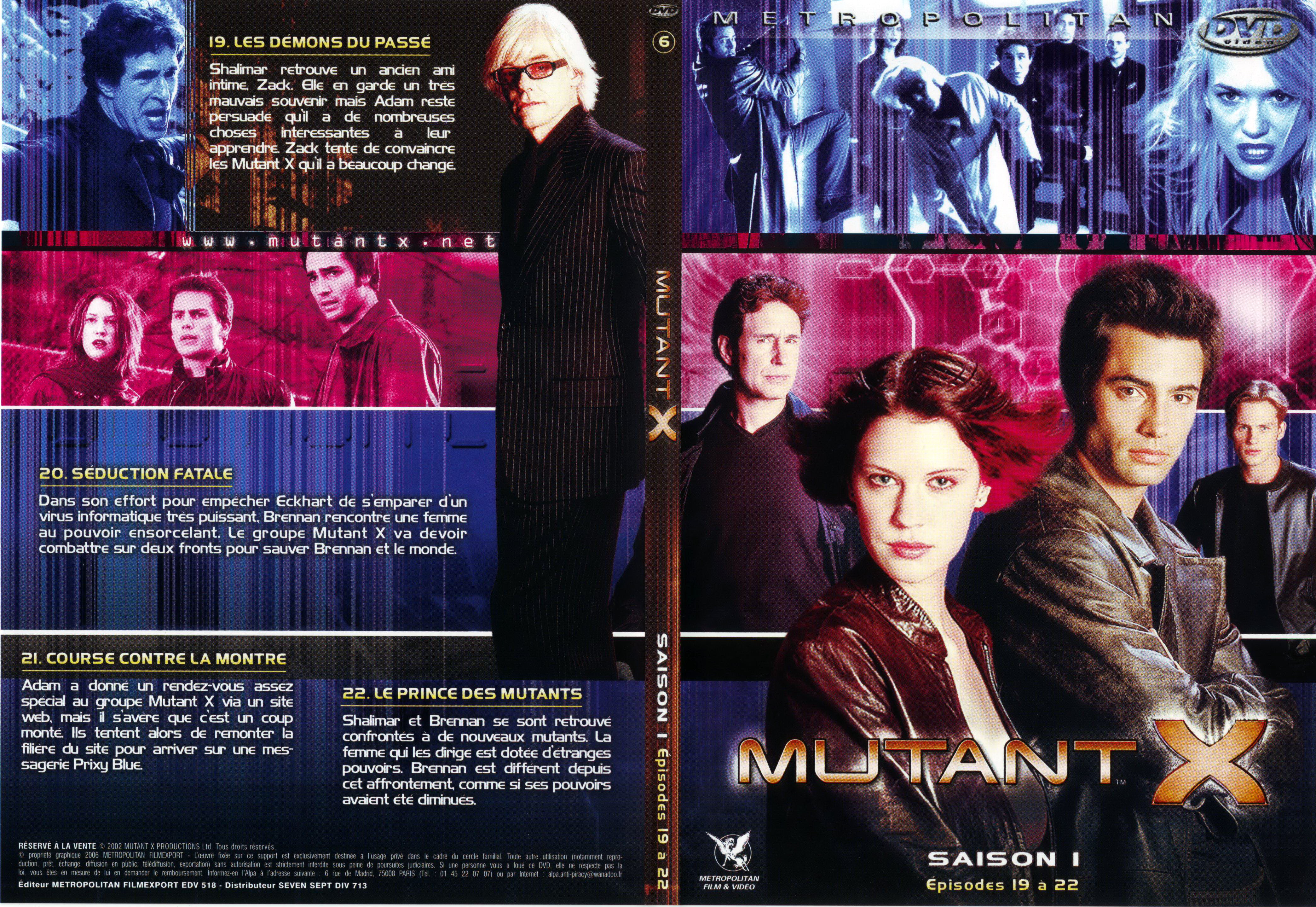 Jaquette DVD Mutant X saison 1 DVD 6