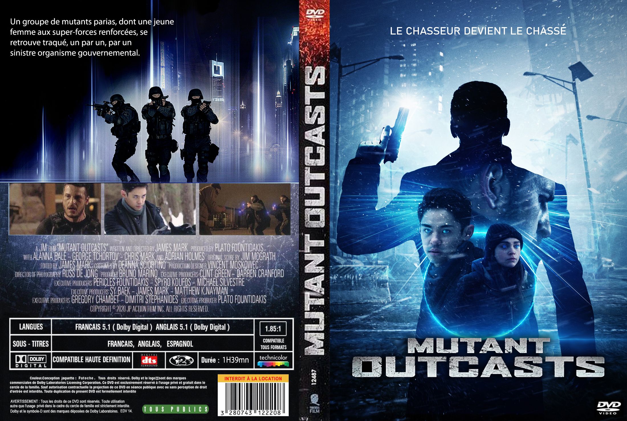 Jaquette DVD Mutant outcasts custom