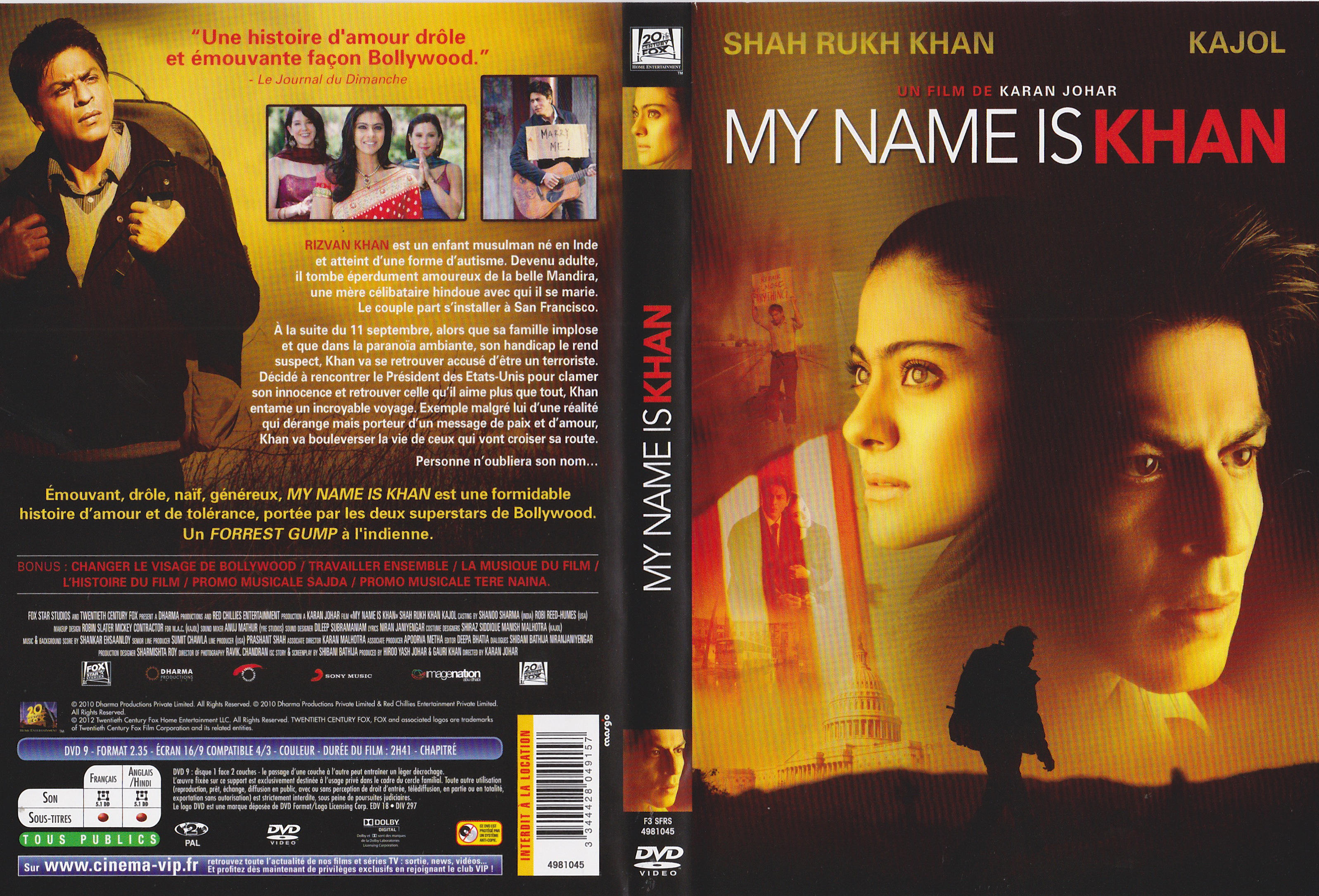 Jaquette DVD My Name Is Khan
