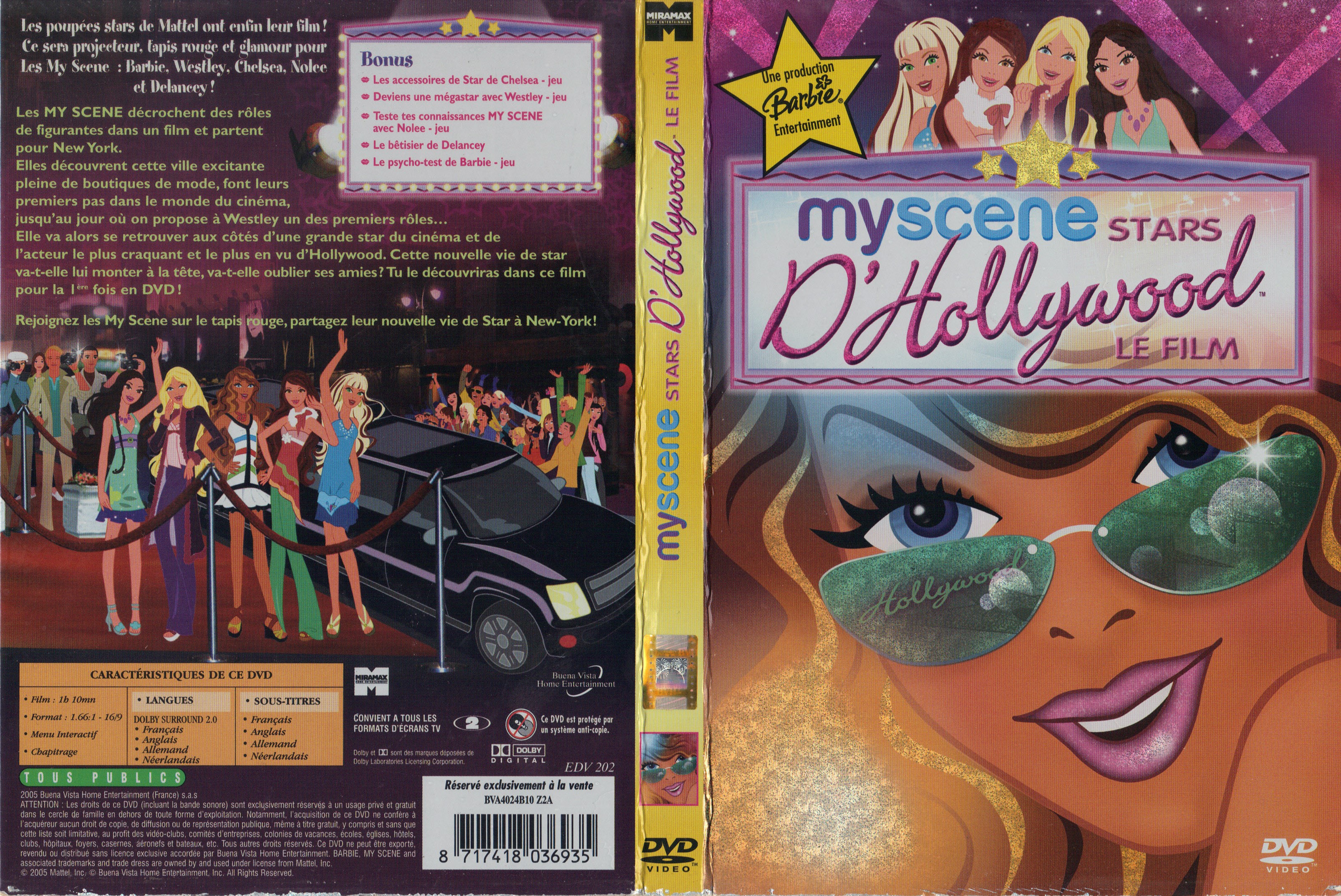 Jaquette DVD My Scene stars d