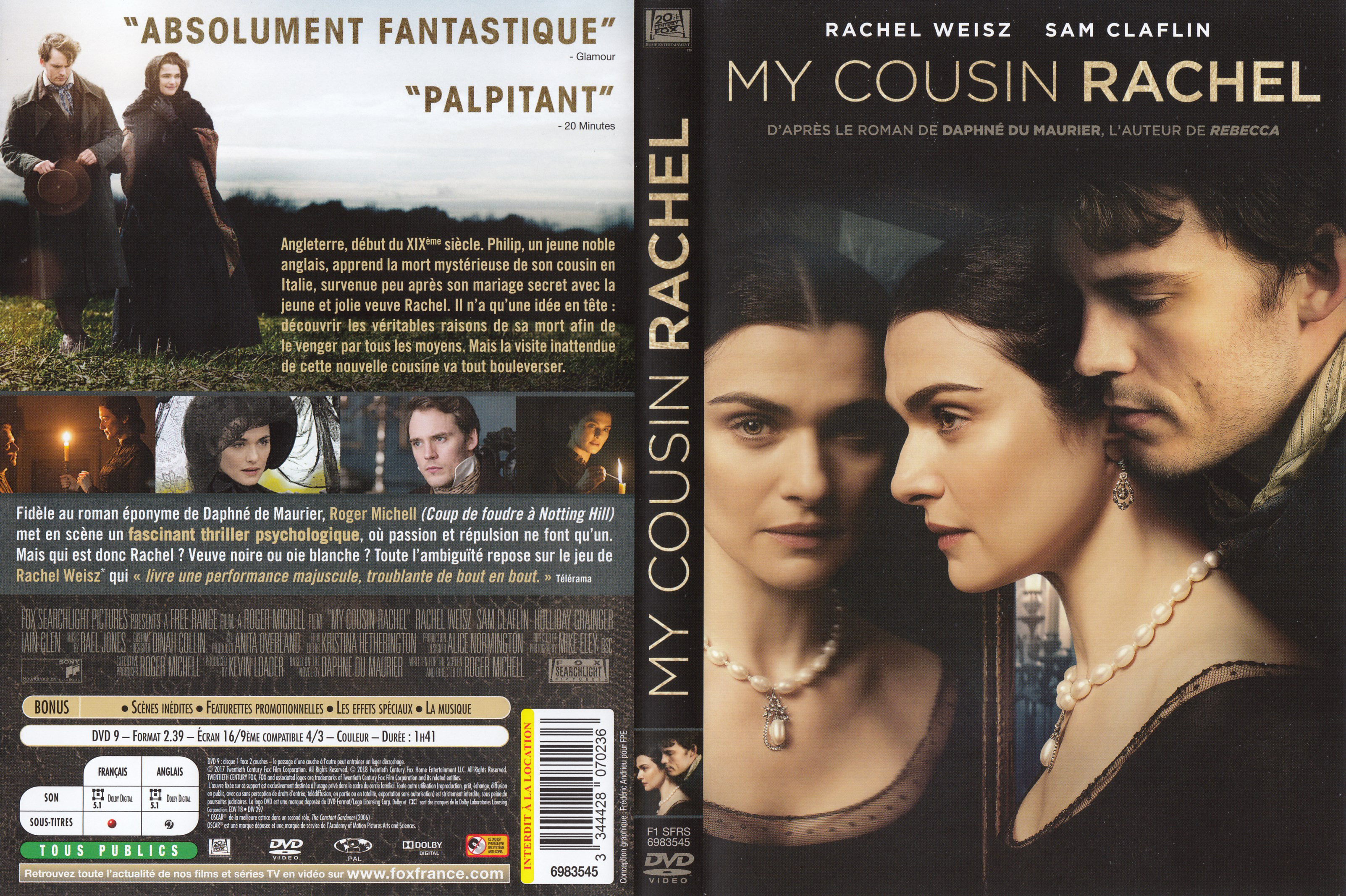 Jaquette DVD My cousin Rachel