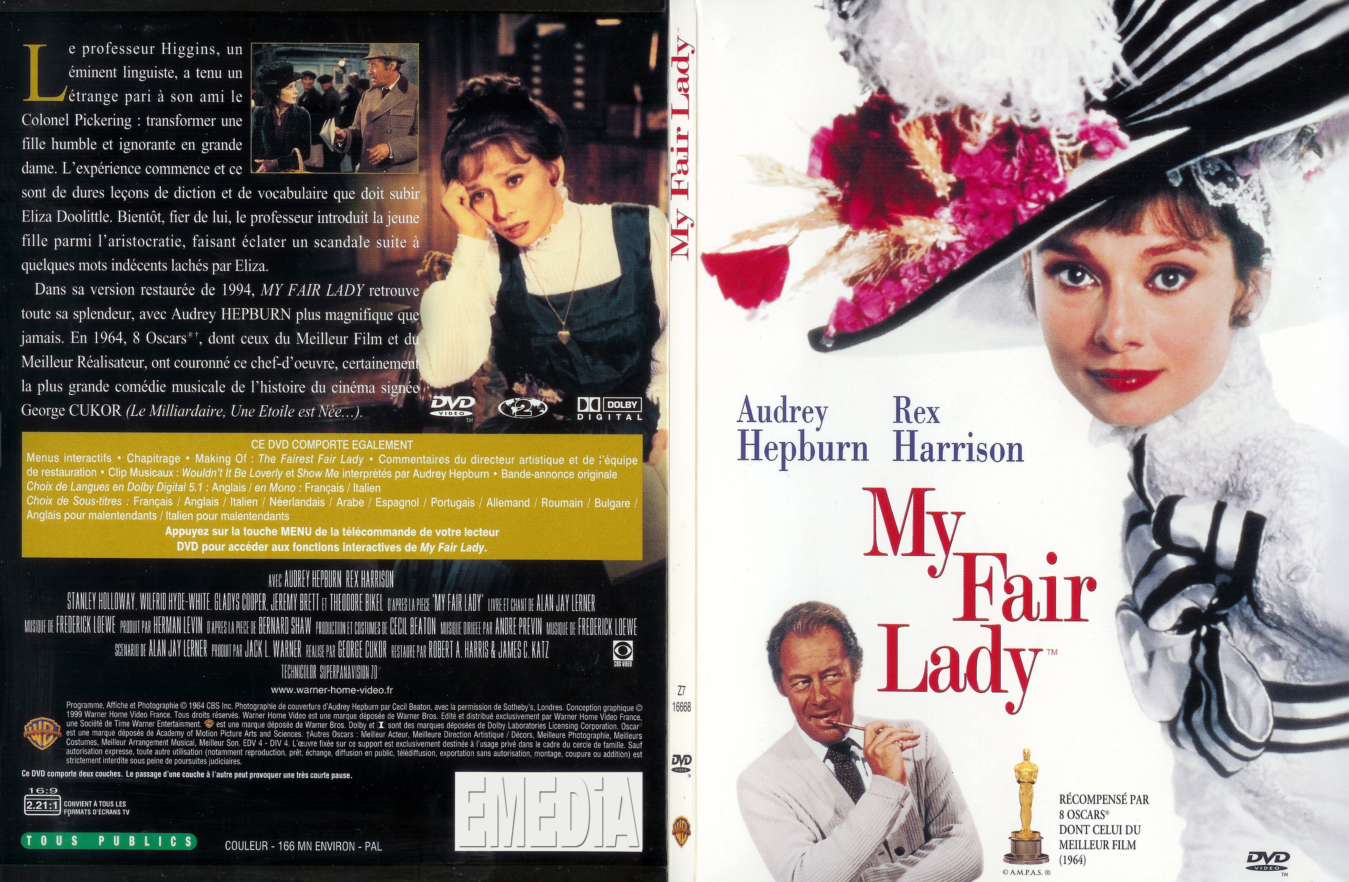 Jaquette DVD My fair lady - SLIM