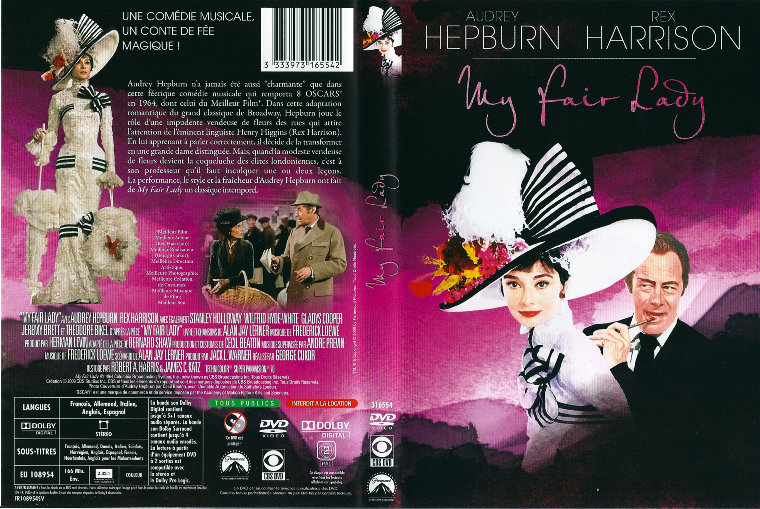 Jaquette DVD My fair lady v2