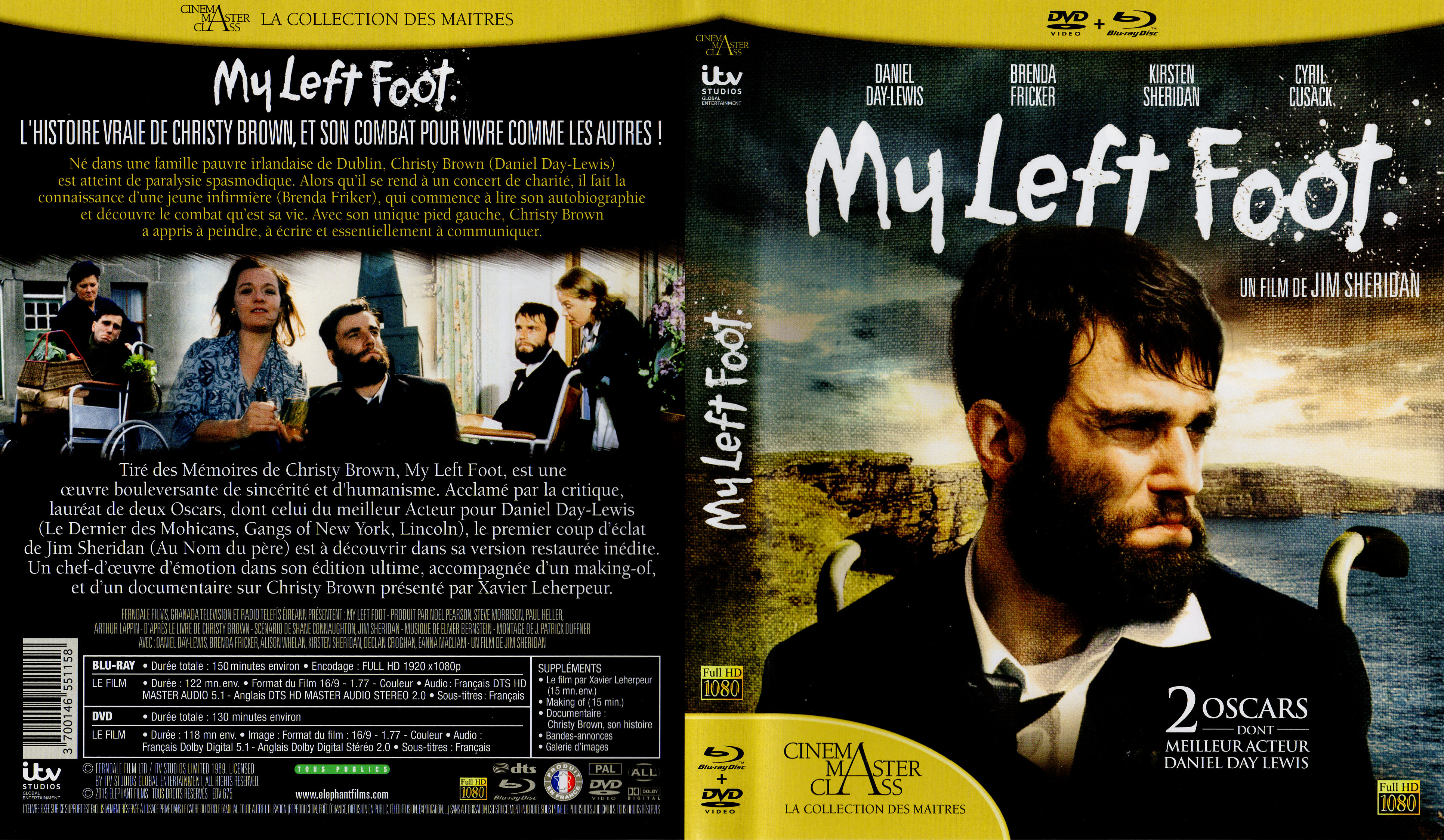 Jaquette DVD My left foot (BLU-RAY)