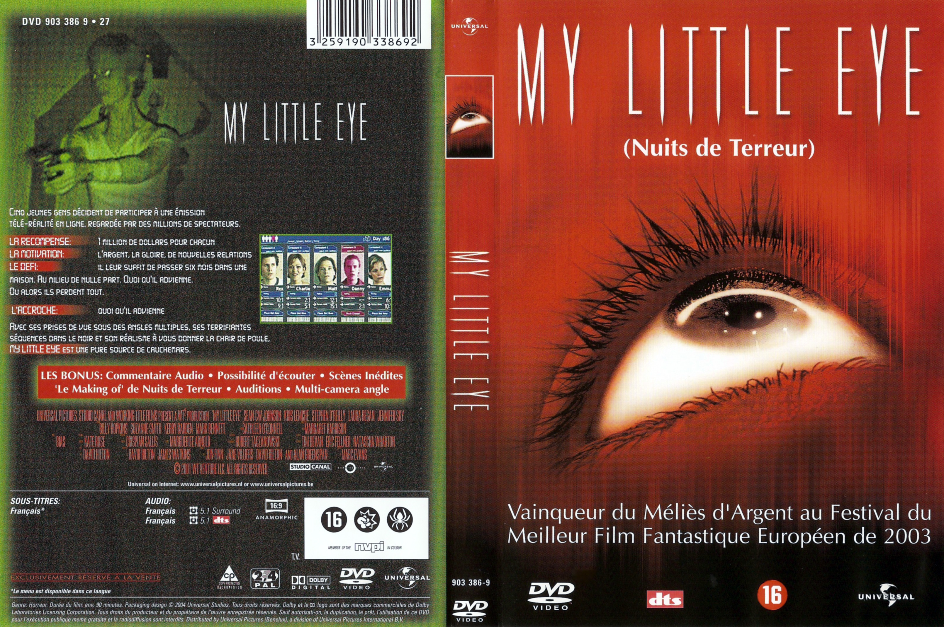 Jaquette DVD My little eye v2