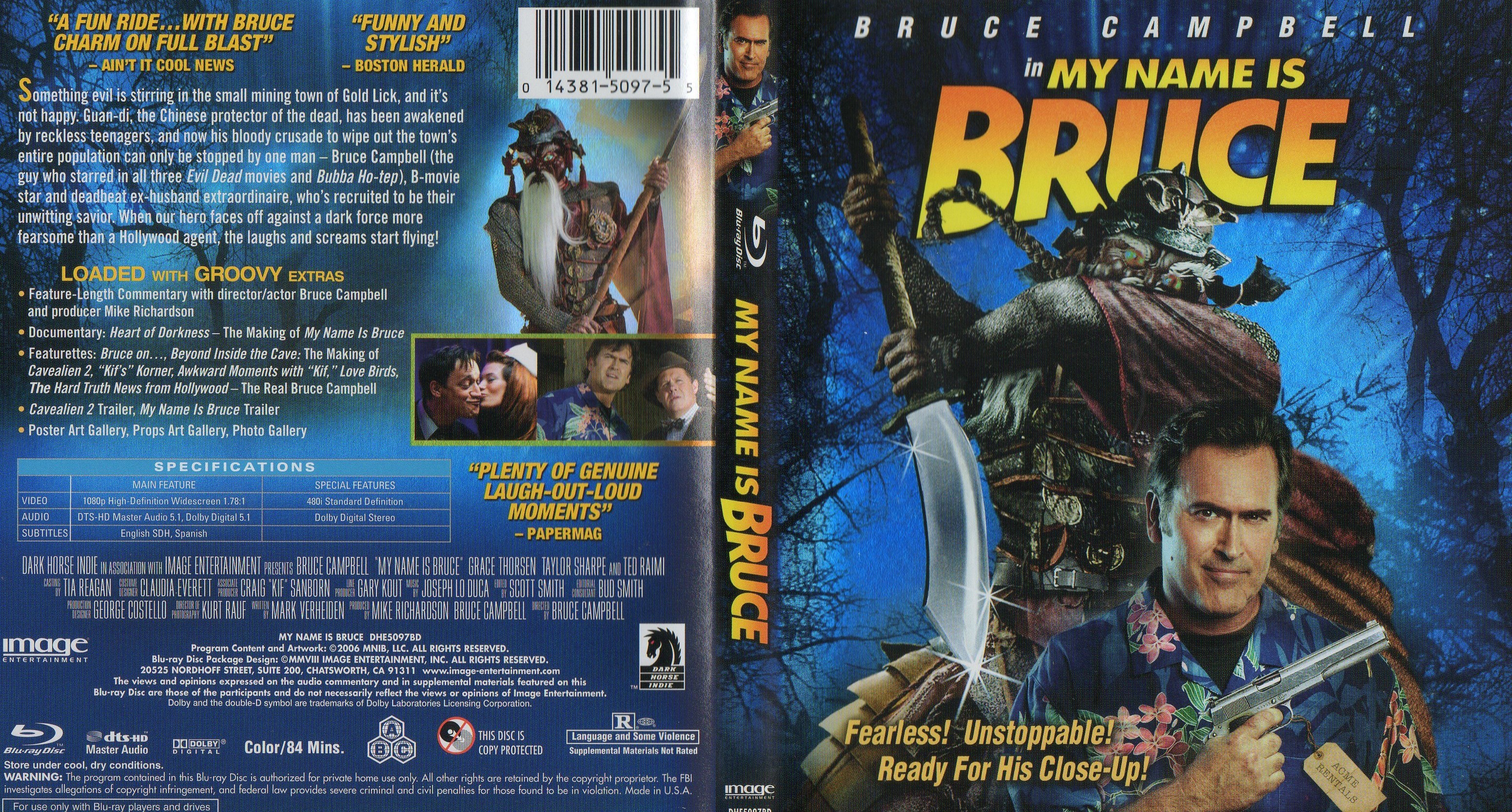 Jaquette DVD My name is Bruce Zone 1 (BLU-RAY)